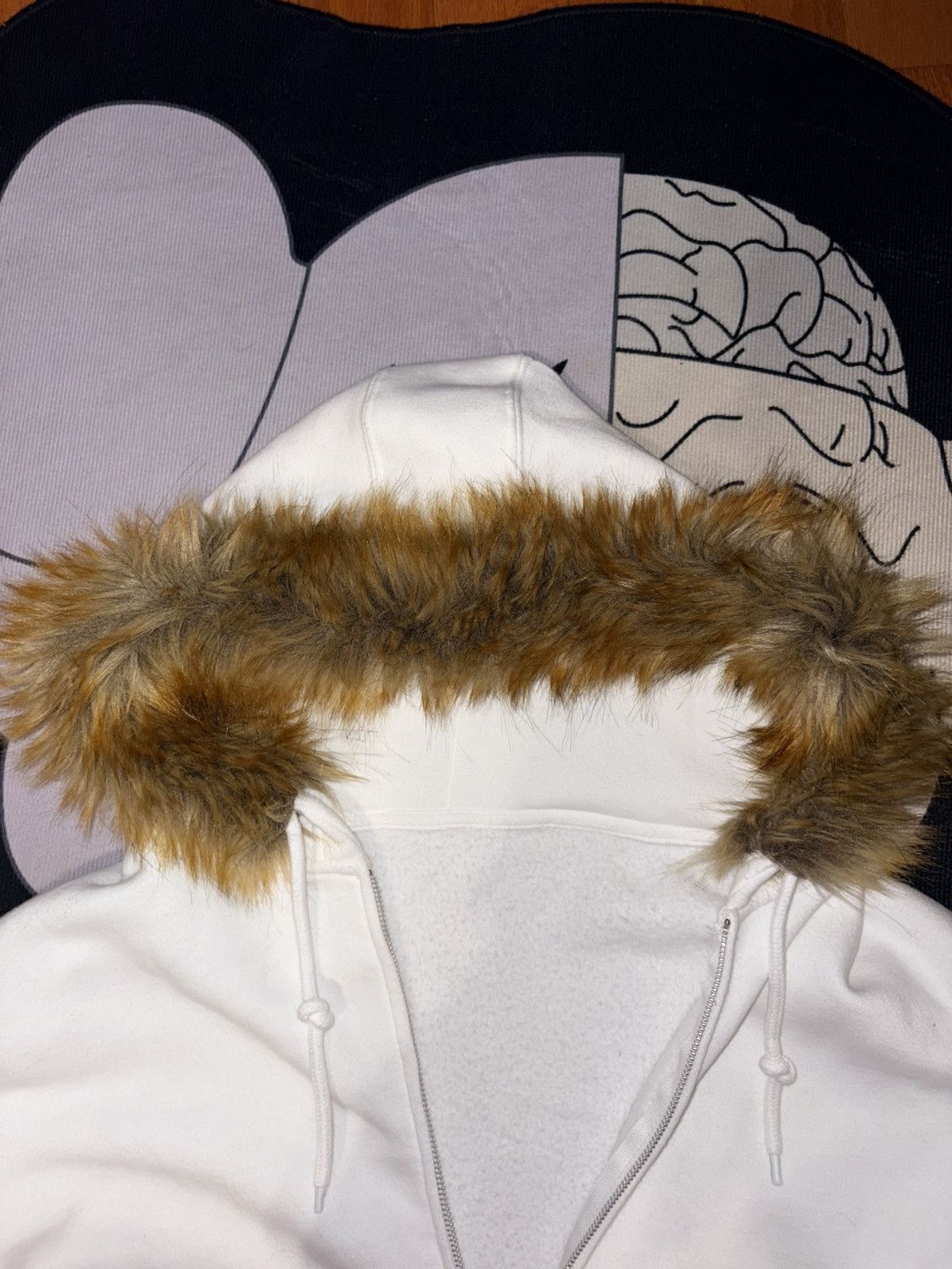 Other Fur Hood White Hoodie Size US L / EU 52-54 / 3 - 2 Thumbnail