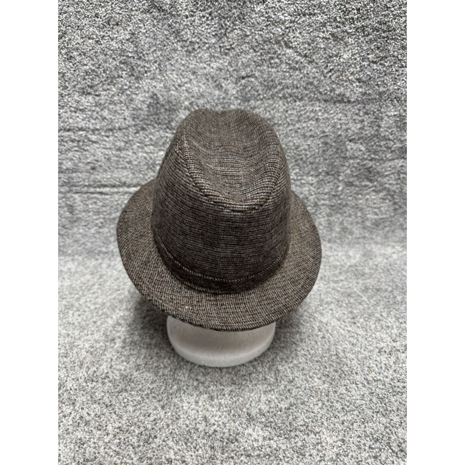 Other Vintage 80s Fedora Hat Mens Medium 7-7.5 Dapper Old Money Size ONE SIZE - 3 Thumbnail