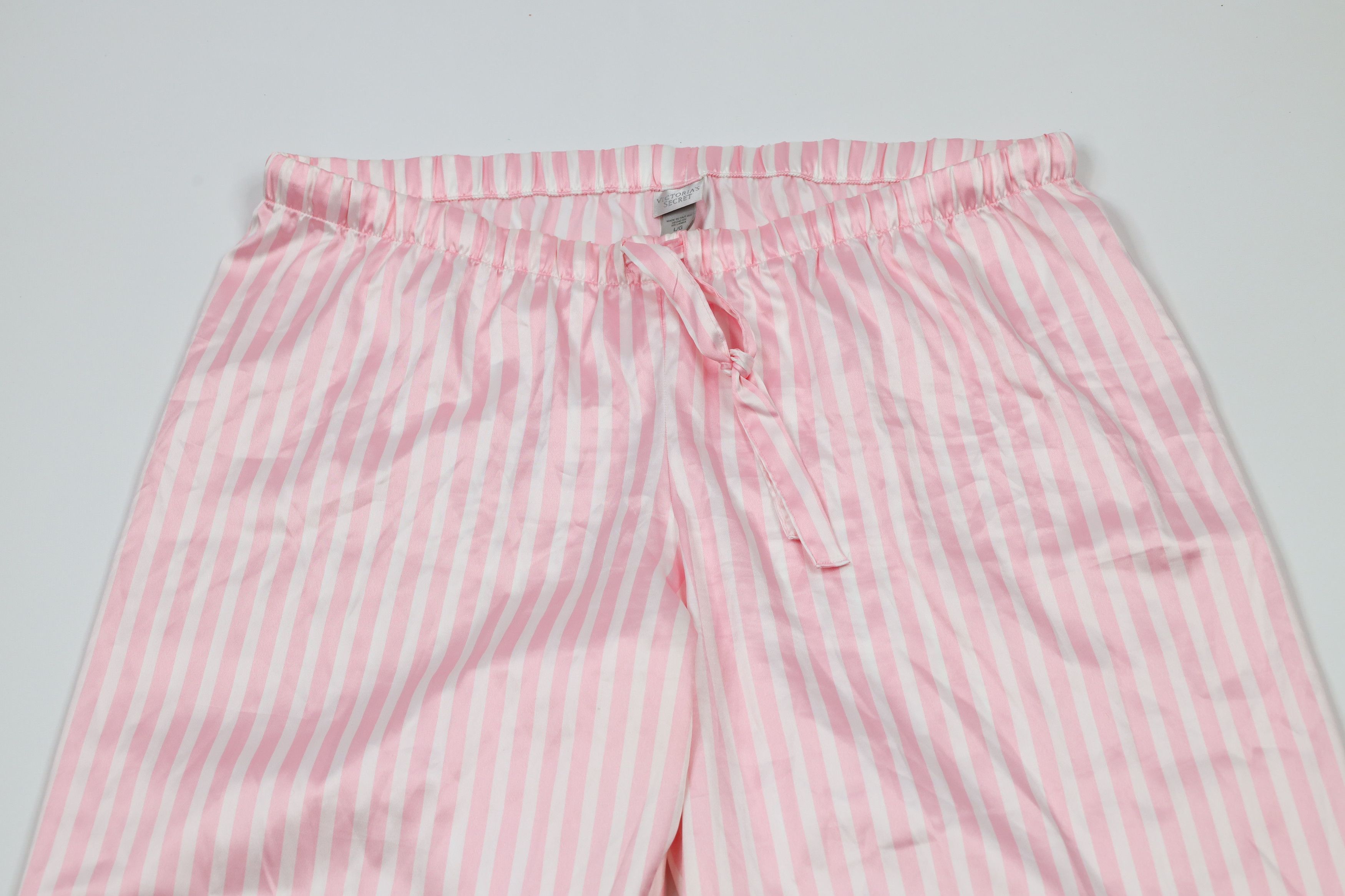 Victoria's Secret × Vintage Vintage Victoria's Secret Silky Polyester Striped Pajamas Size L / US 10 / IT 46 - 15 Thumbnail