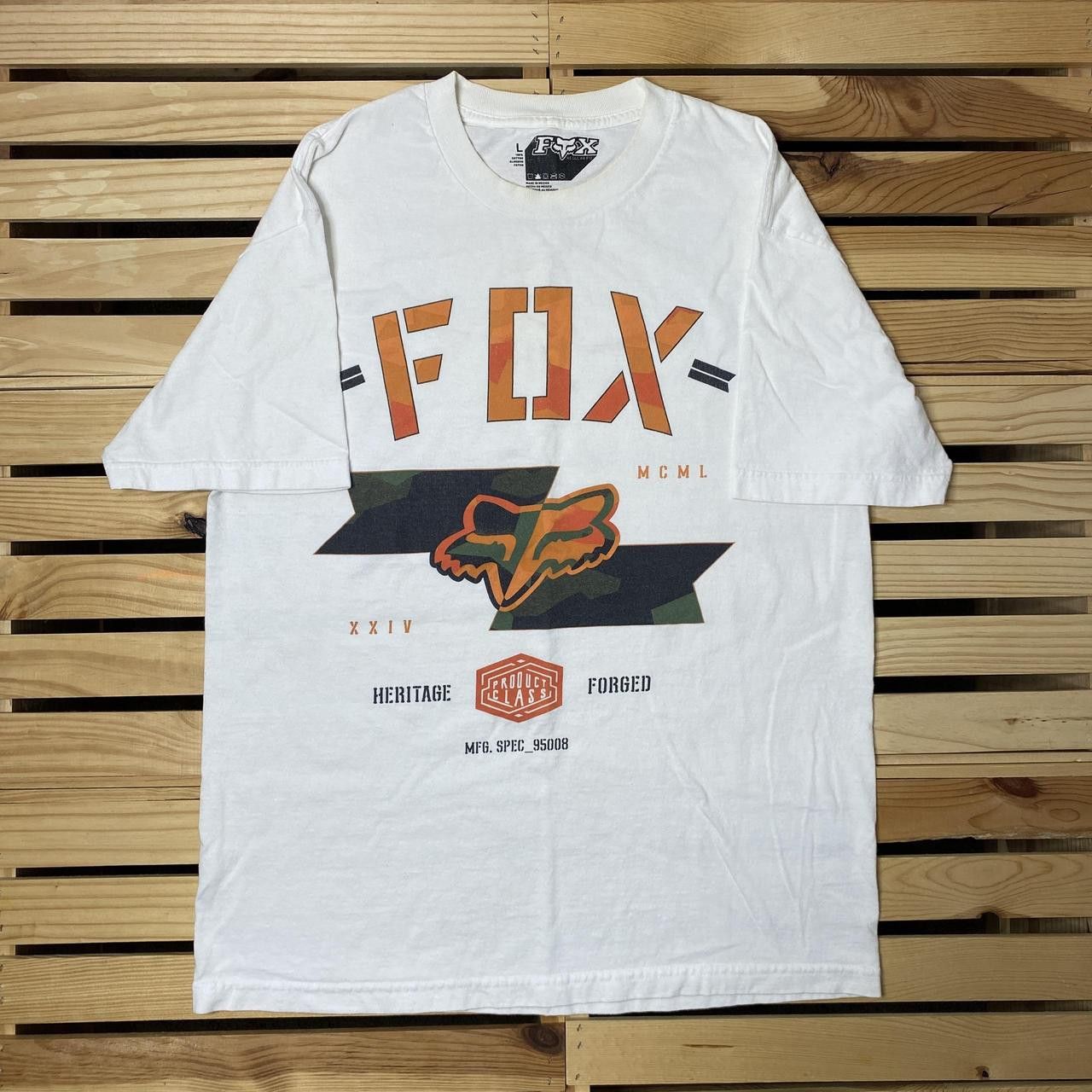 Fox Racing Fox Racing White Y2K Motocross Tee Size Large Size US L / EU 52-54 / 3 - 1 Thumbnail