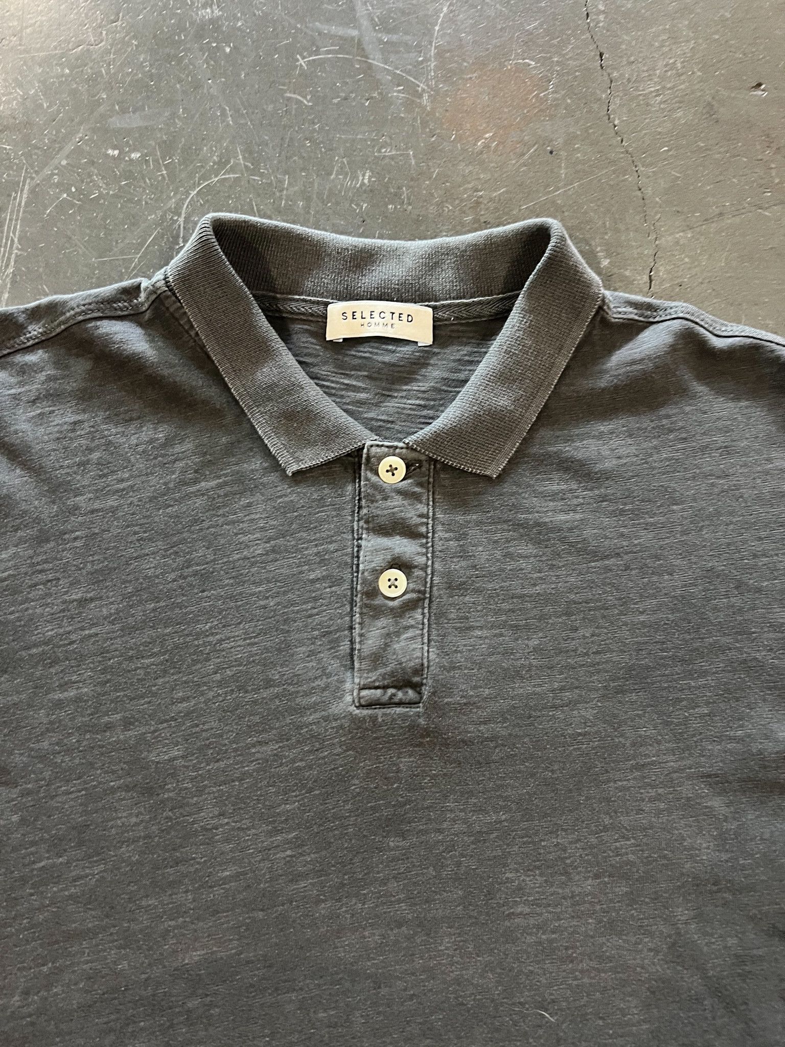 Selected Homme Selected Homme Organic Cotton Polo Grey • M Size US M / EU 48-50 / 2 - 2 Thumbnail