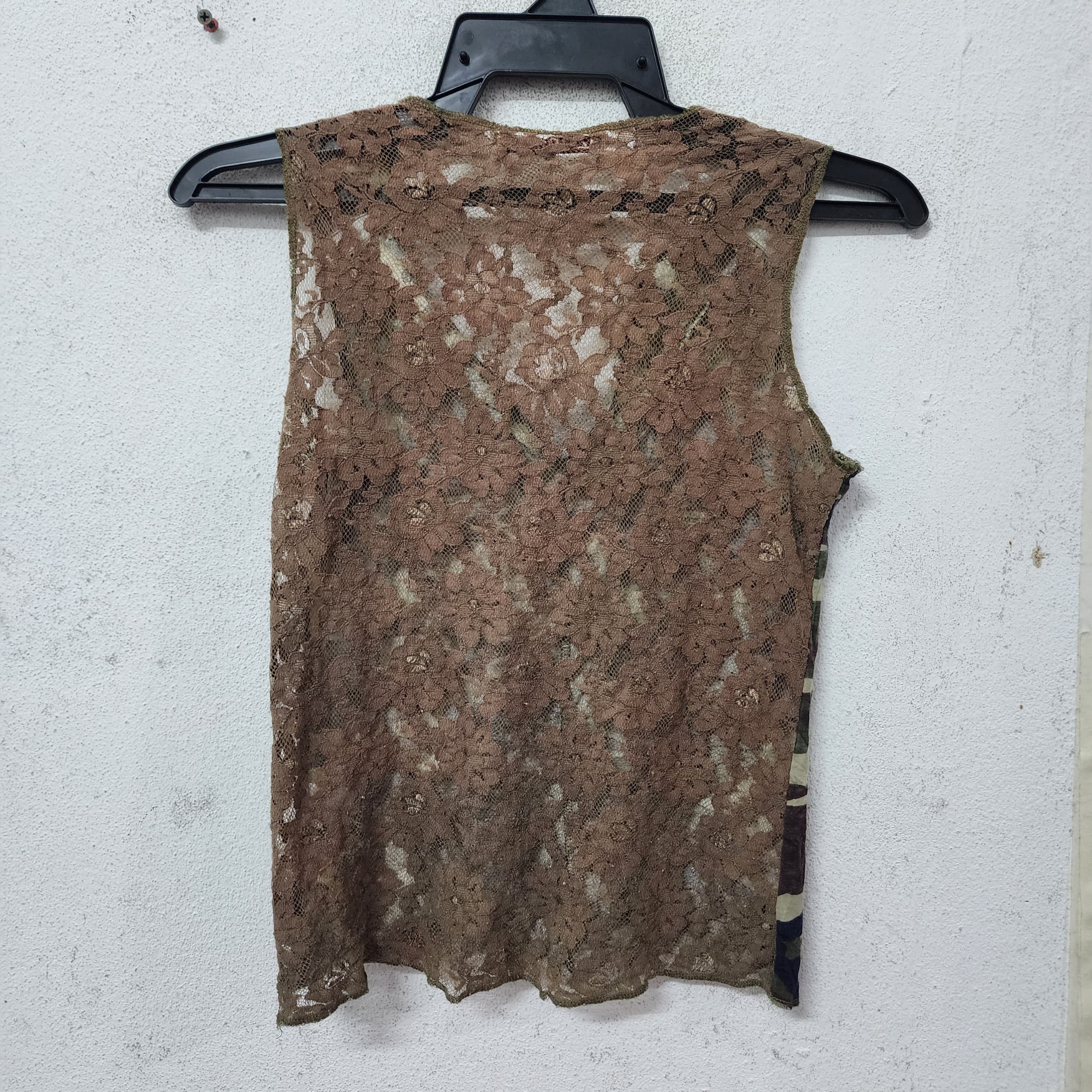 Japanese Brand 🔥🔥🔥Sabotage Vintage Military Camo Tank Top Size XS / US 0-2 / IT 36-38 - 6 Thumbnail