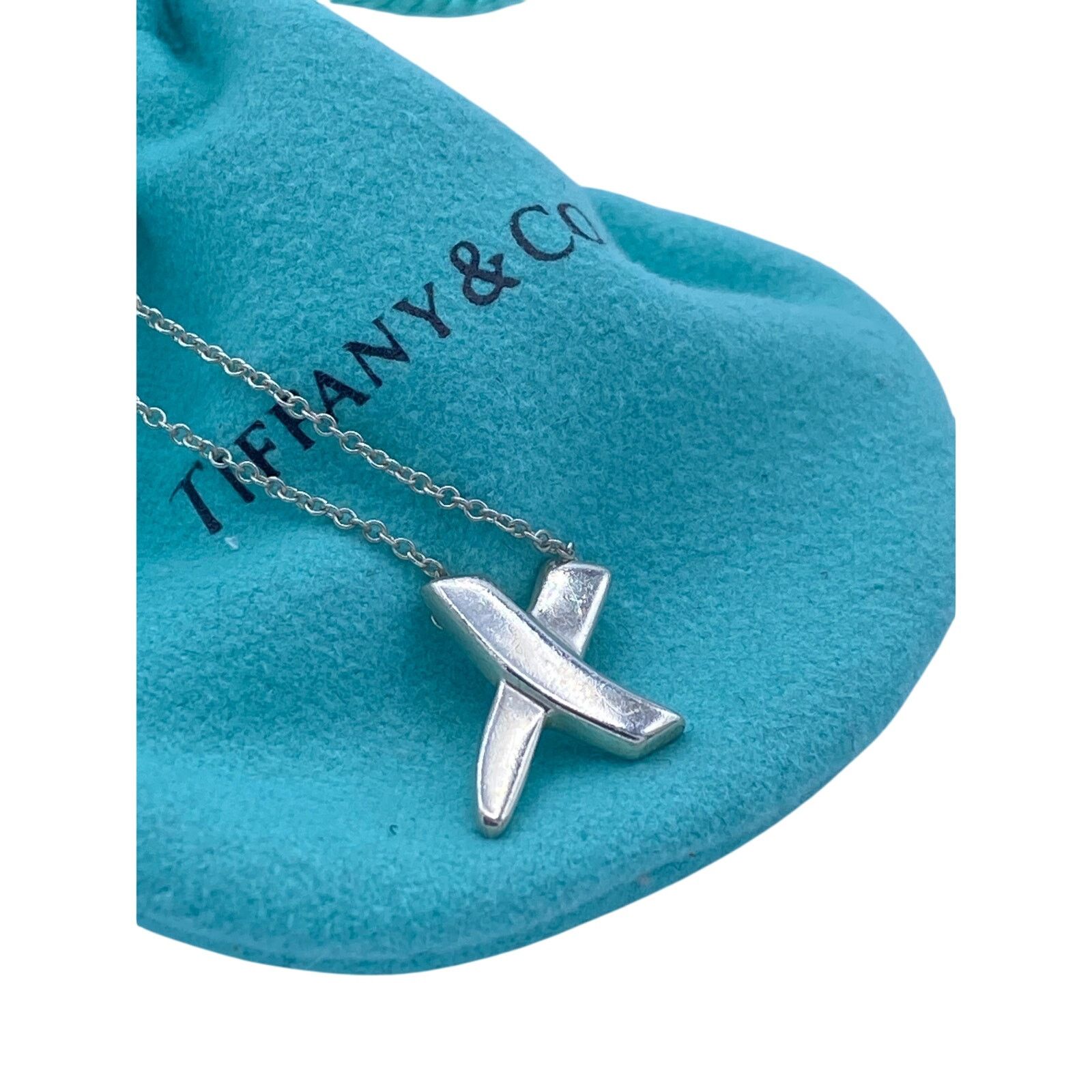 Tiffany & Co. Tiffany & Co. Sterling Silver X Pendant Necklace 16" Size ONE SIZE - 1 Thumbnail