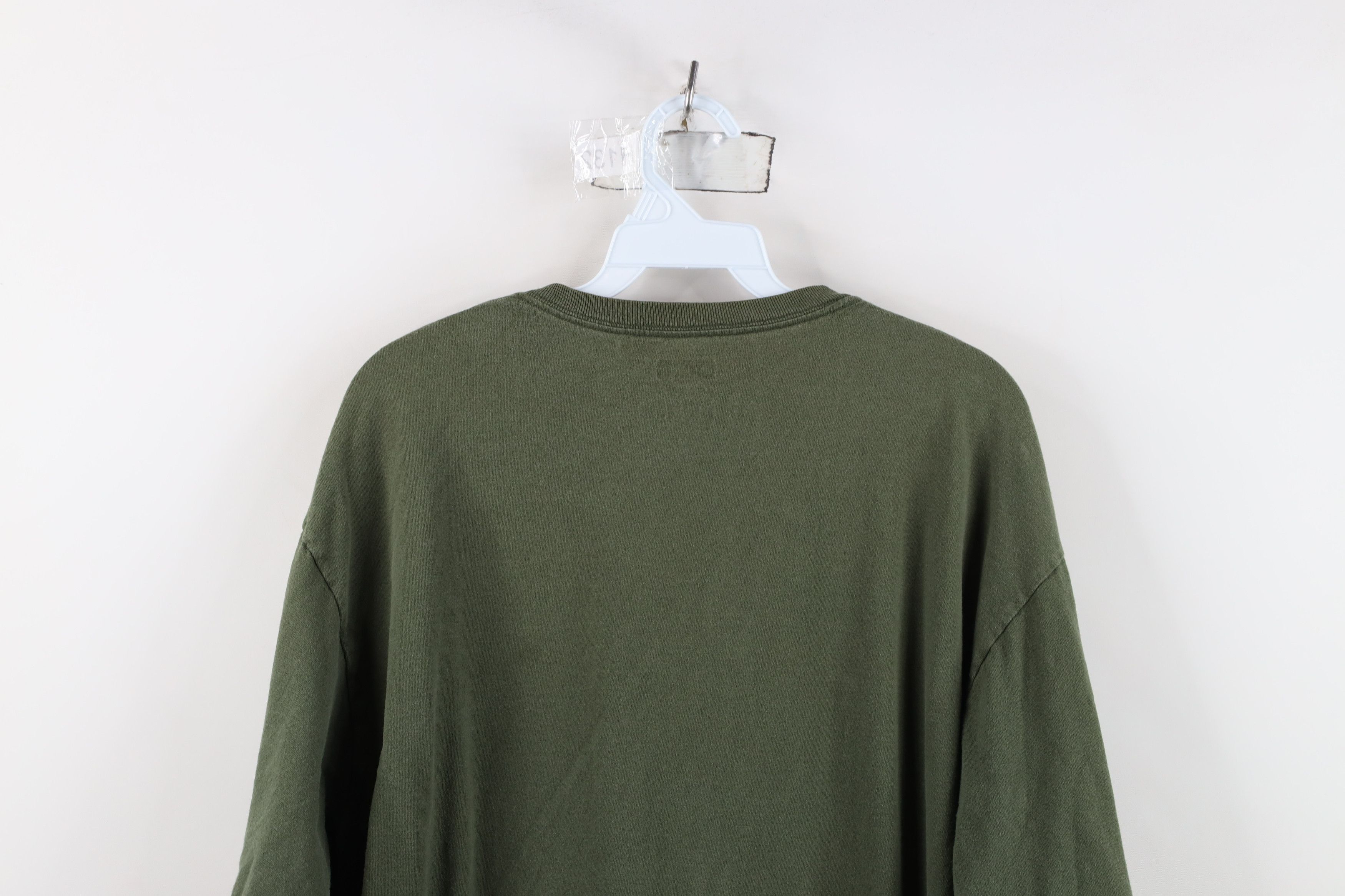 Vintage Vintage Y2K Streetwear Long Sleeve T-Shirt Green Cotton Size US L / EU 52-54 / 3 - 11 Thumbnail