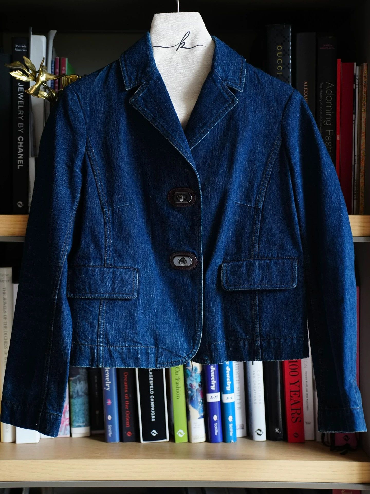 Celine Celine Vintage Deep Blue Denim Jacket Women's Size S Size XS / US 0-2 / IT 36-38 - 4 Thumbnail