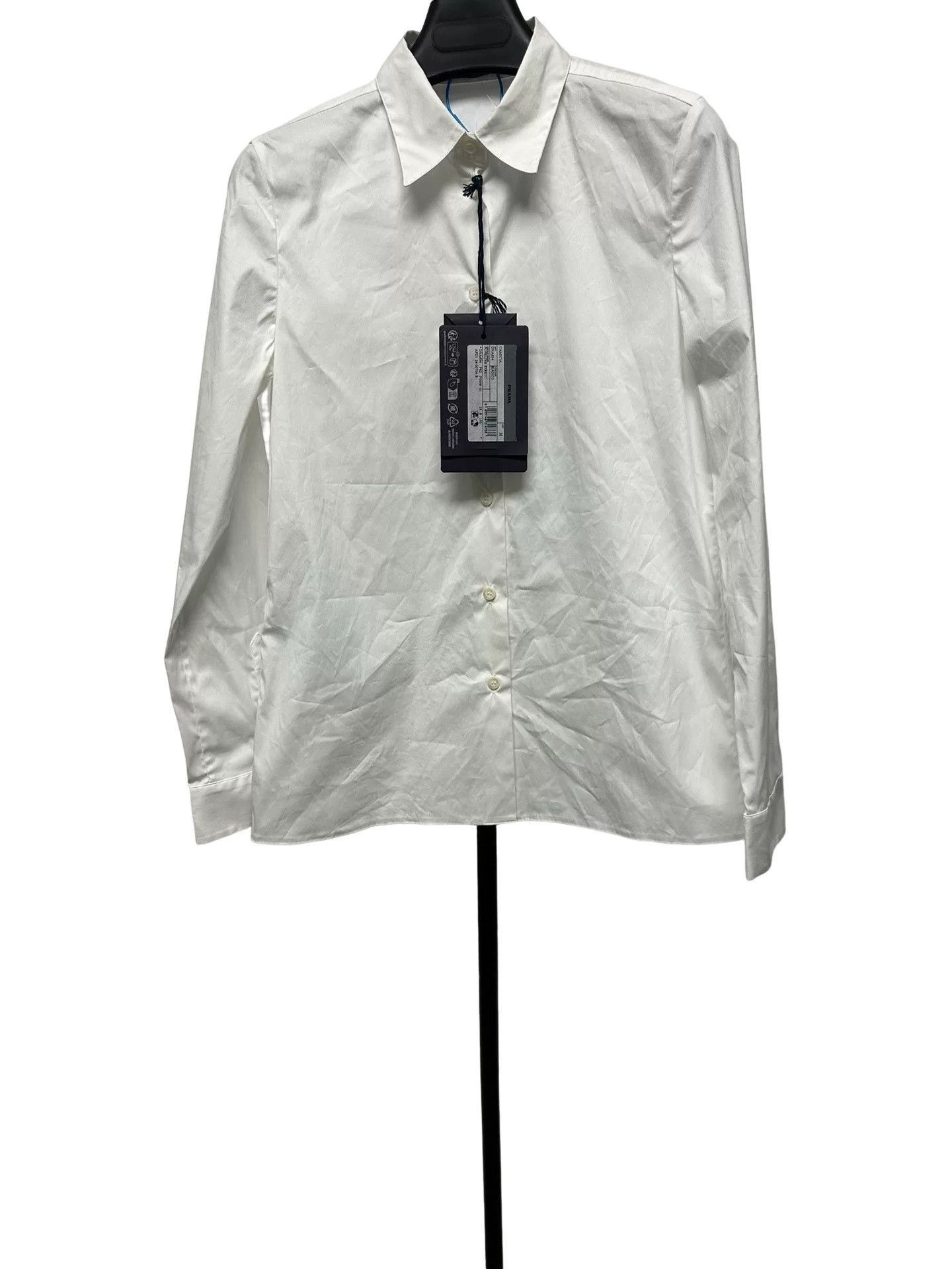 Prada Prada Stretch Poplin Button Up Shirt IT 36 Size XS / US 0-2 / IT 36-38 - 1 Thumbnail