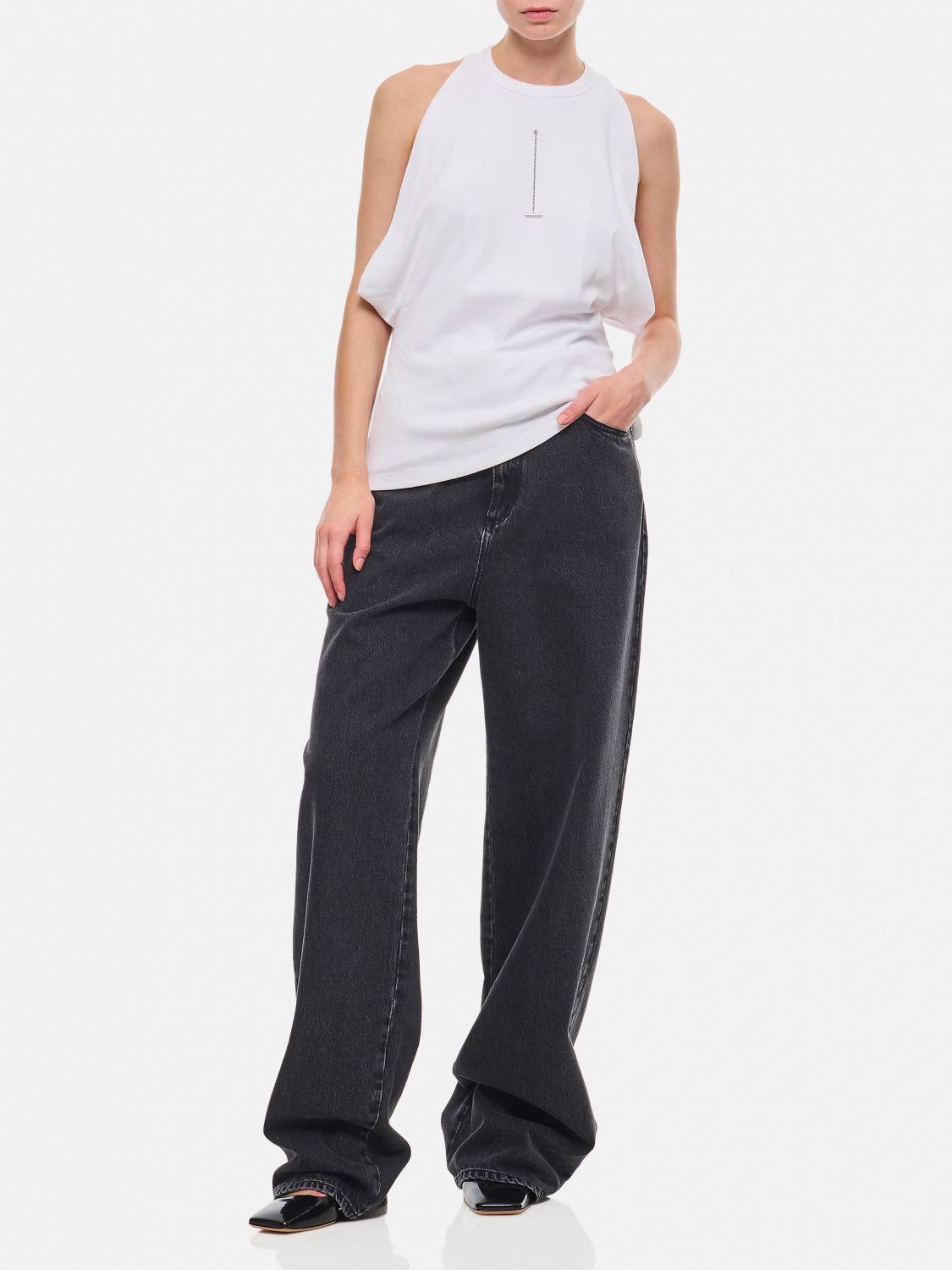 Alexander McQueen o1s22i1n1024 Loose Fit Jeans in Black Size 26" / US 2 / IT 38 - 2 Thumbnail