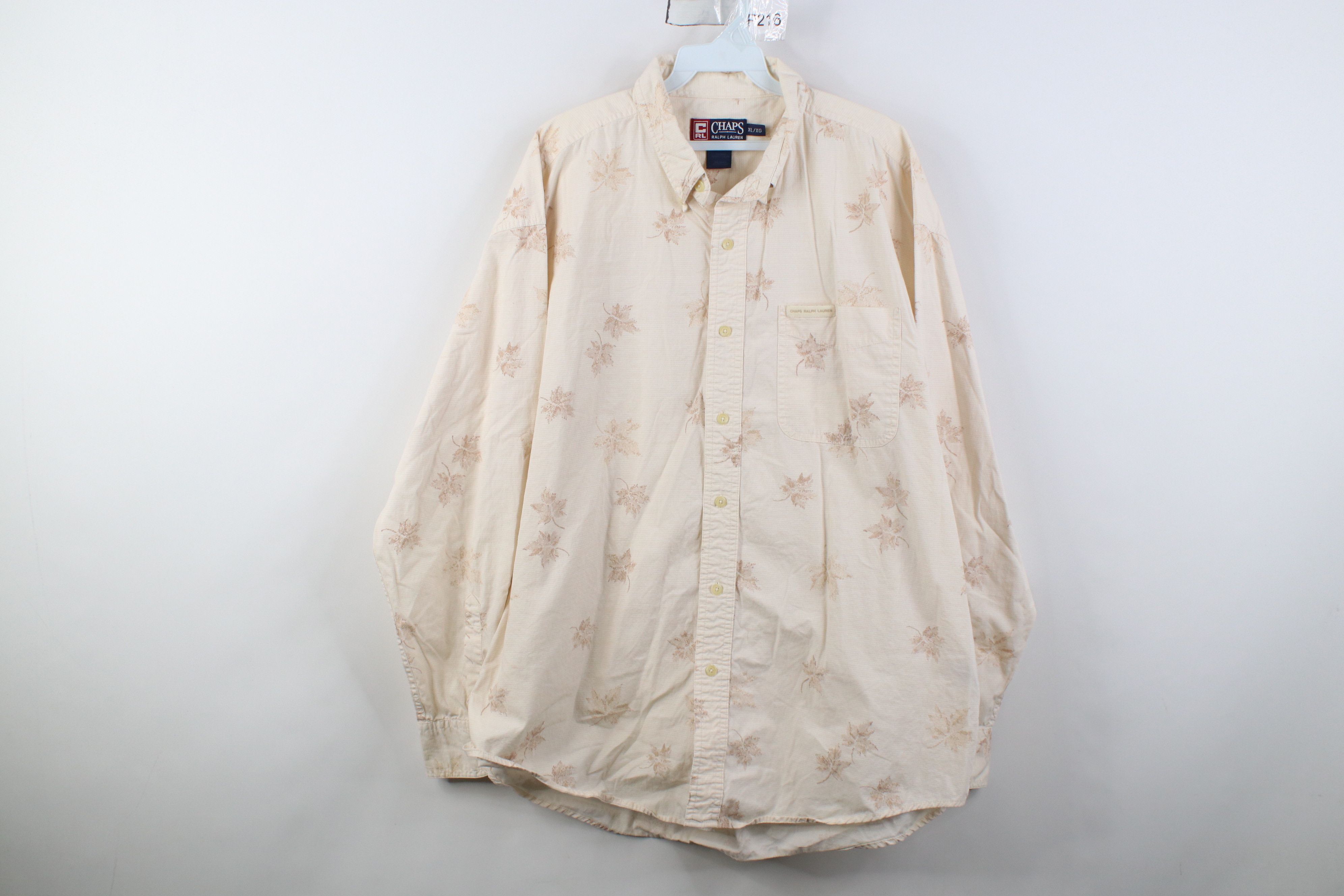 Polo Ralph Lauren Vintage 90s Chaps Ralph Lauren Over Print Button Down Shirt Size US XL / EU 56 / 4 - 1 Thumbnail