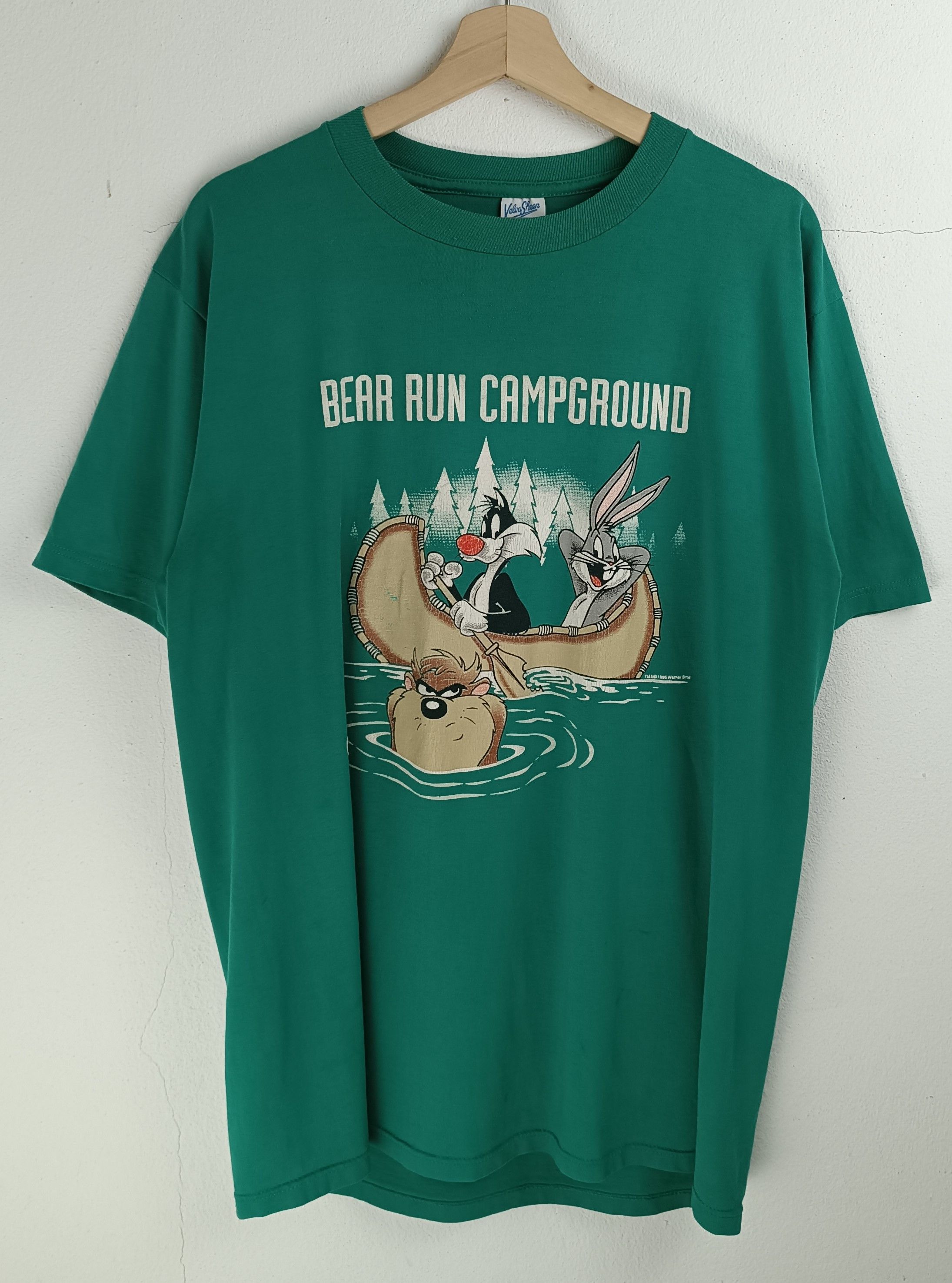 Vintage VINTAGE 1992 BEAR RUN CAMPGROUND LOONEY TUNES TAZ TWEETY Size US L / EU 52-54 / 3 - 3 Thumbnail