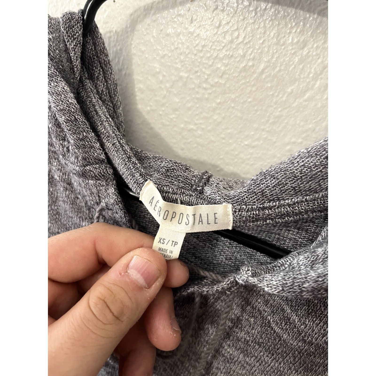 Aeropostale Aeropostale Hoodie Women XS Gray Sweatshirt Pullover Kangaroo Pocket Drawstring Collared Modern Street Womens Size XS / US 0-2 / IT 36-38 - 3 Thumbnail