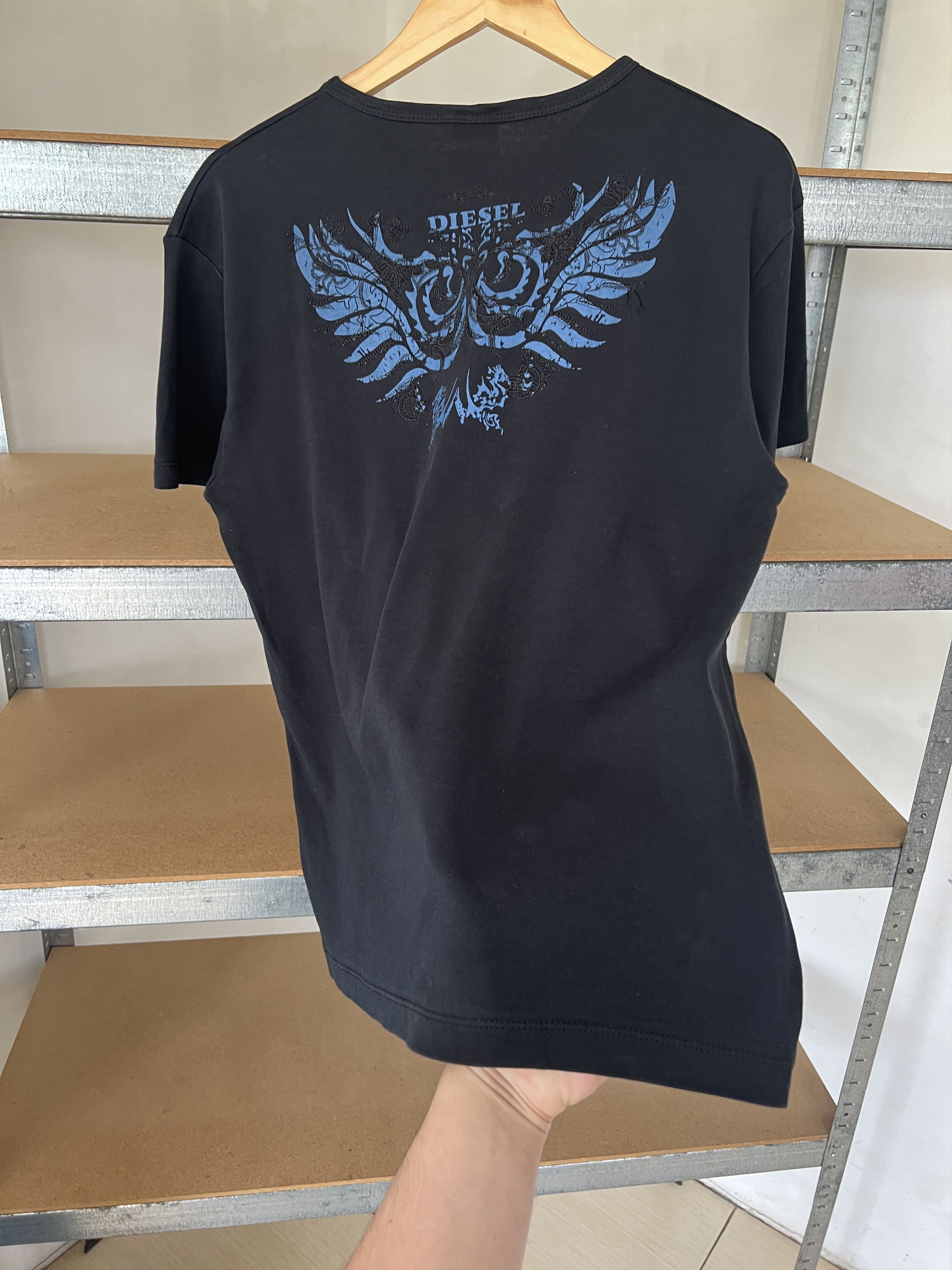 Diesel Diesel Y2K Vintage Avant Garde Wings Graphic Tee Size US L / EU 52-54 / 3 - 15 Thumbnail