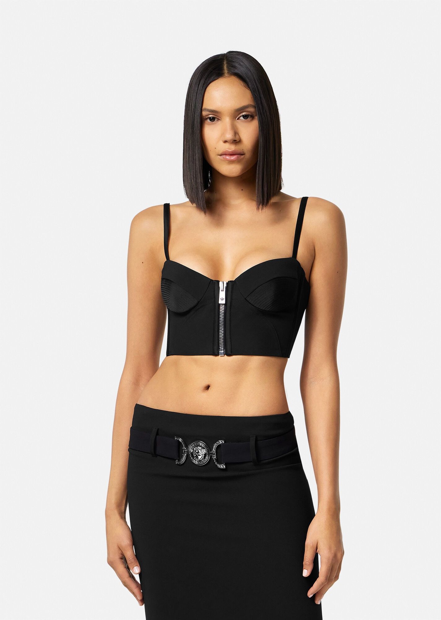 Versace o1y0226 Blouse in Black Size XS / US 0-2 / IT 36-38 - 3 Thumbnail