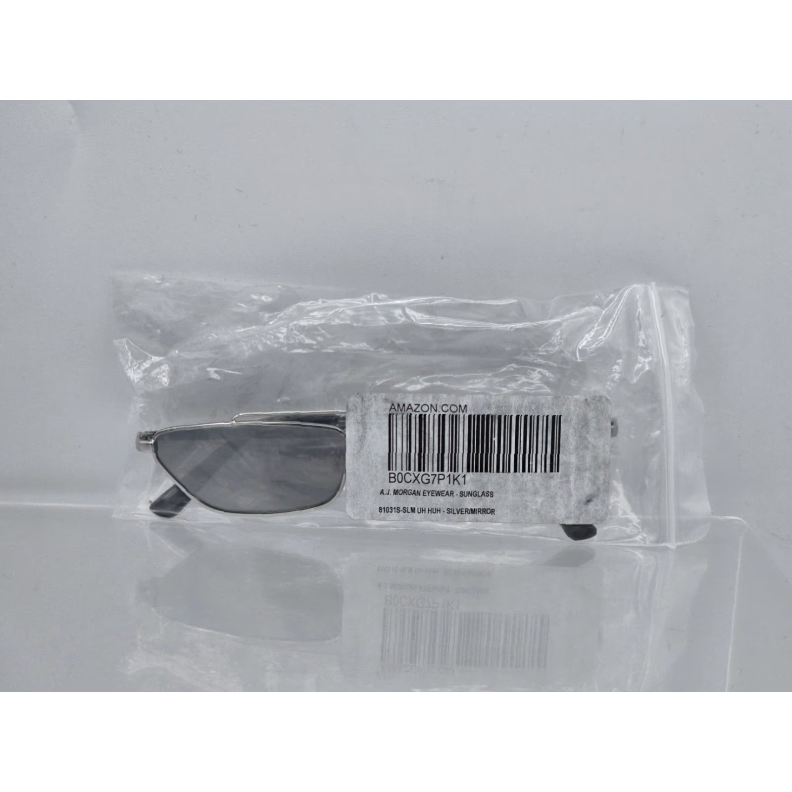 Vintage A.J. Morgan Sunglasses Mens UV400 Silver Mirror UH HUH Slim Eyewear Size ONE SIZE - 2 Thumbnail