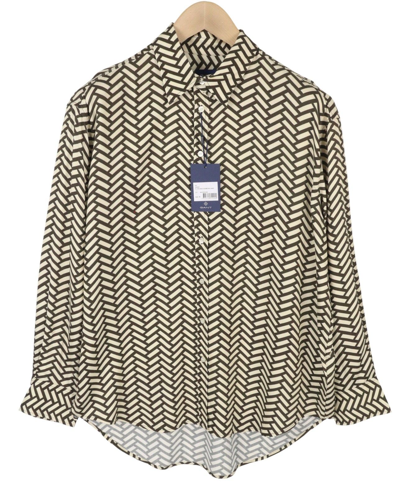Gant RELAXED GEOMETRIC EU38 Rich Brown Oversized Spread 87534 Size M / US 6-8 / IT 42-44 - 1 Thumbnail