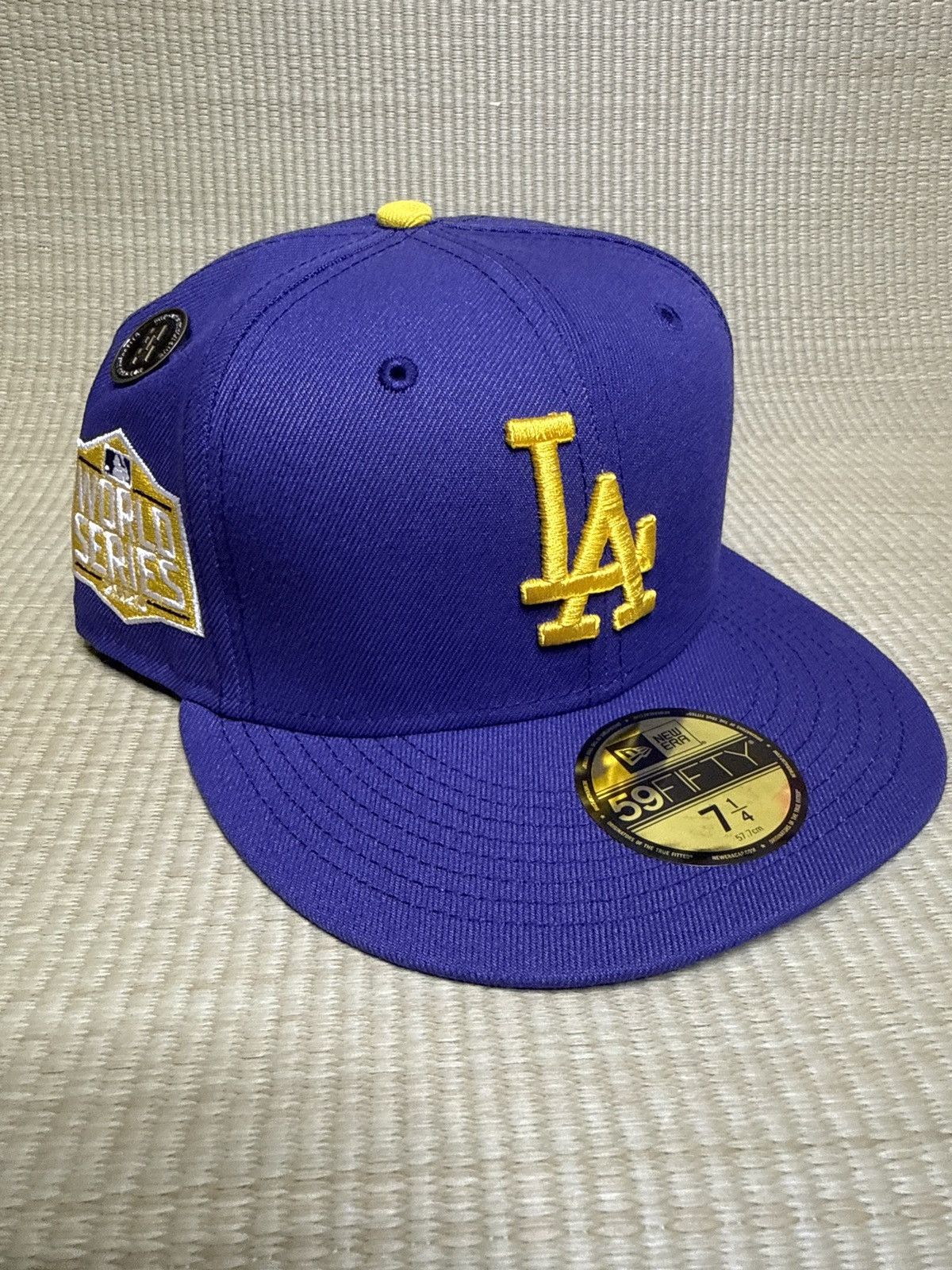 New Era New Era Hat Club LA 7 1/4 Fitted Hat Purple Yellow Size ONE SIZE - 1 Thumbnail