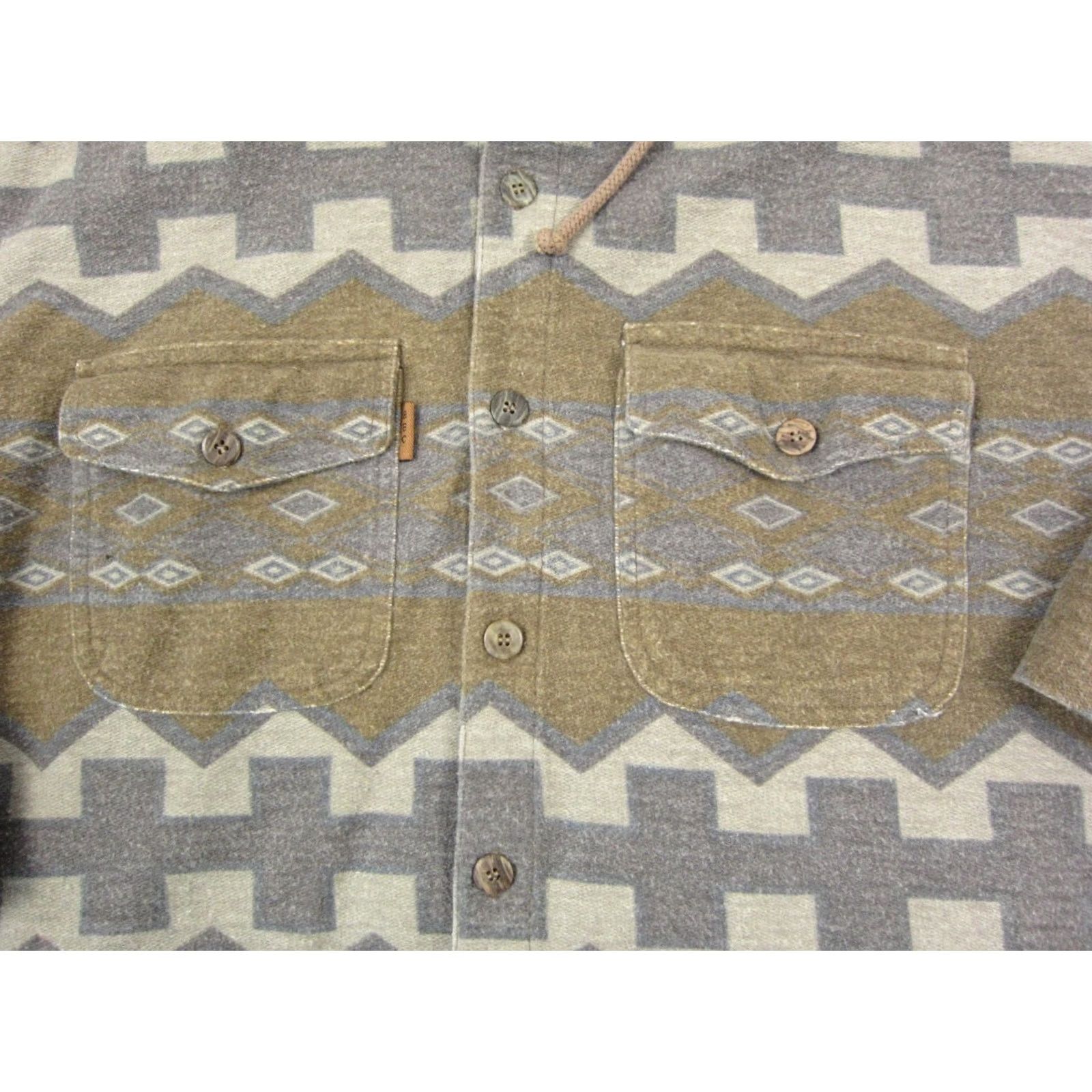 Vintage VINTAGE Bugle Boy Hoodie Teens XL Green 90s 80s Cardigan Logo Lightweight Flannel Shirt Mens Womens Boys Girls Size US XL / EU 56 / 4 - 3 Thumbnail