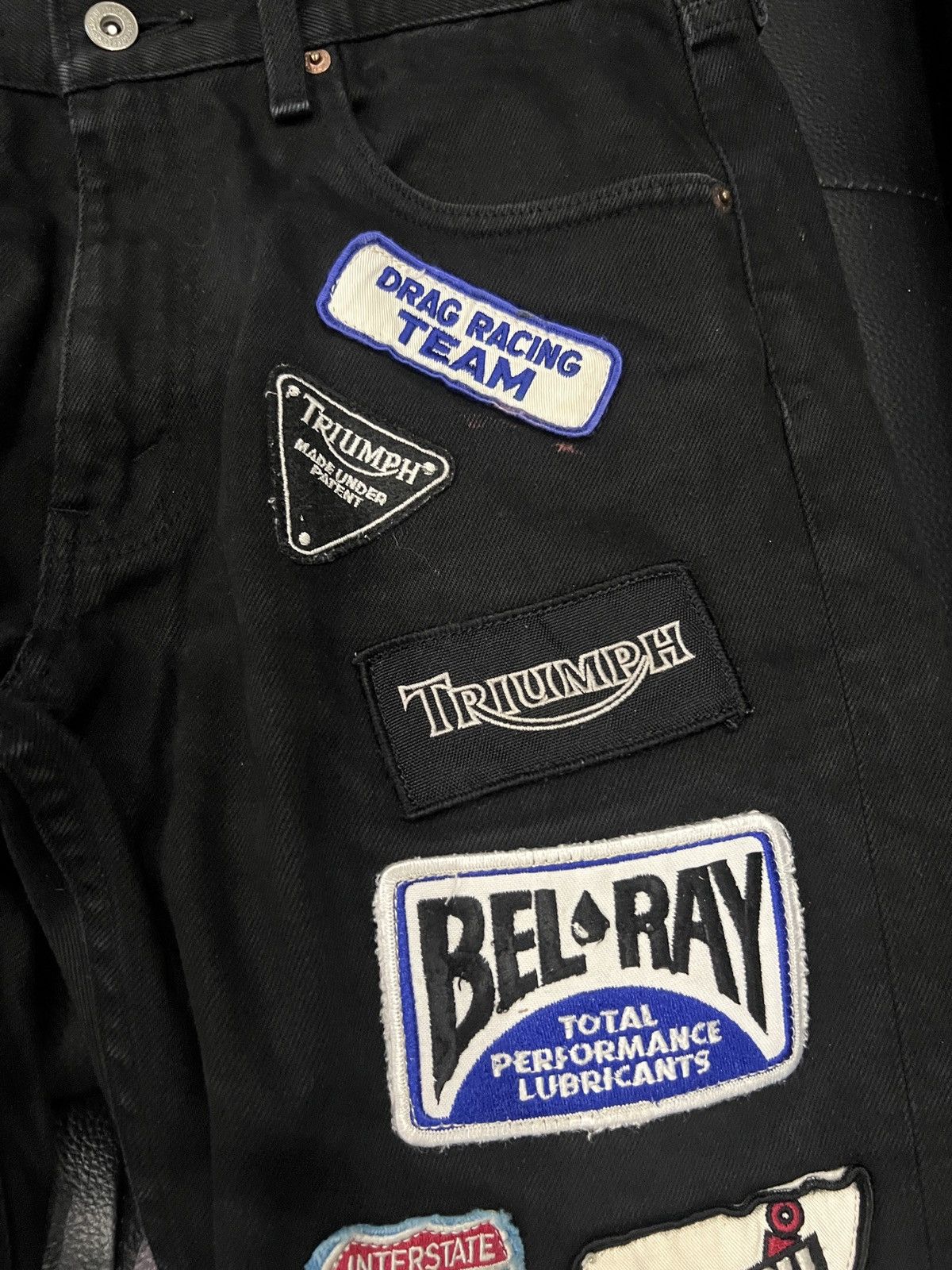 Junya Watanabe Junya Watanabe MAN by CdG 2002 Motorcycle Embroidery Jeans Size US 30 / EU 46 - 7 Thumbnail