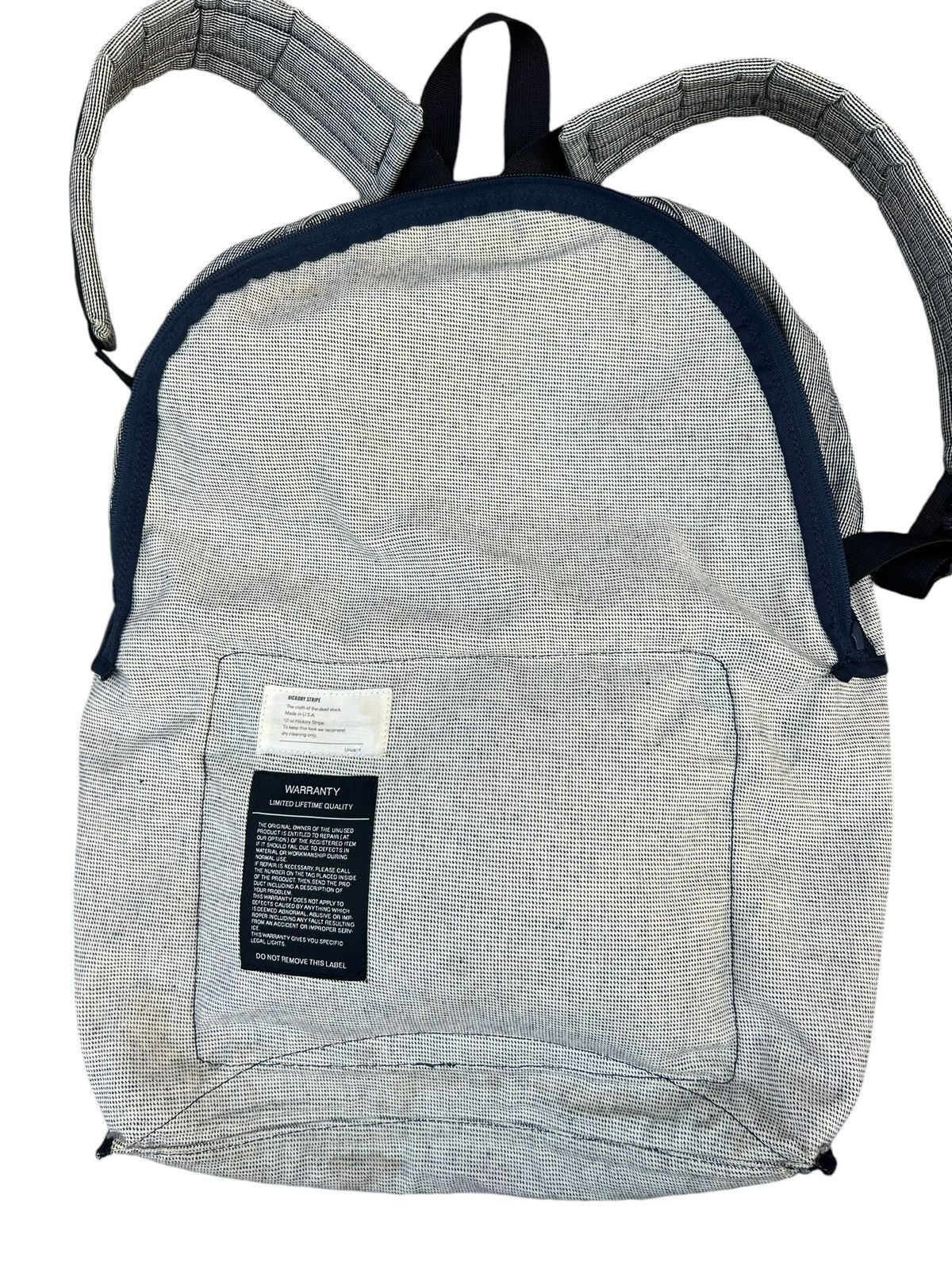 Unused Unused Japan Leather Cotton Backpack Bag Size ONE SIZE - 20 Thumbnail