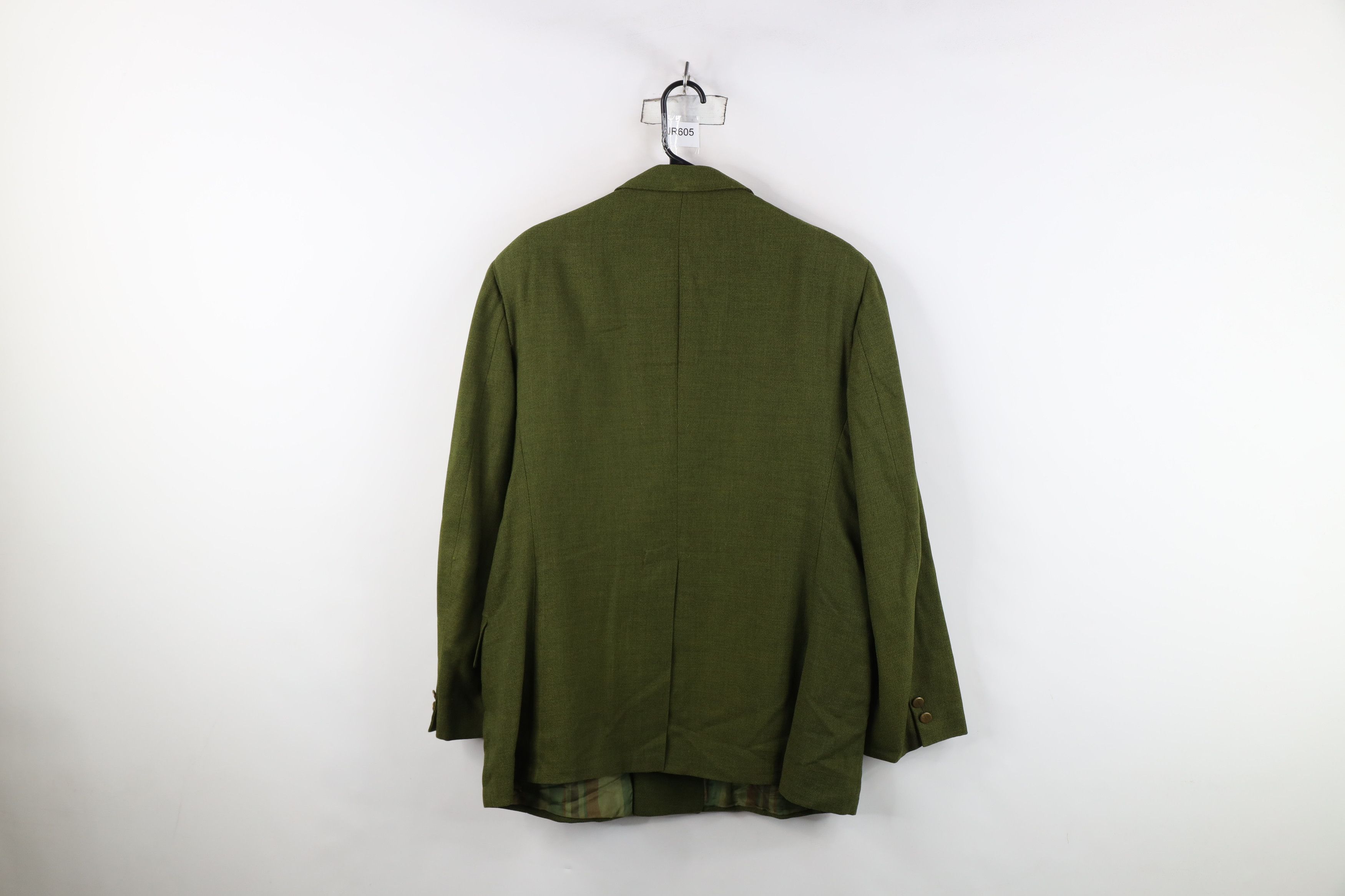 Vintage Vintage 50s 60s Macys Breasted Blazer Suit Jacket Green USA Size US XXL / EU 58 / 5 - 14 Thumbnail