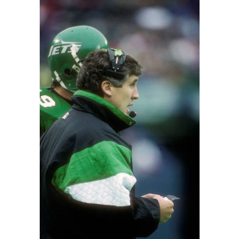 NFL × Starter NY Jets 90s STARTER puffer Pullover 1/2 L blk kelly Pro vtg Size US L / EU 52-54 / 3 - 5 Thumbnail