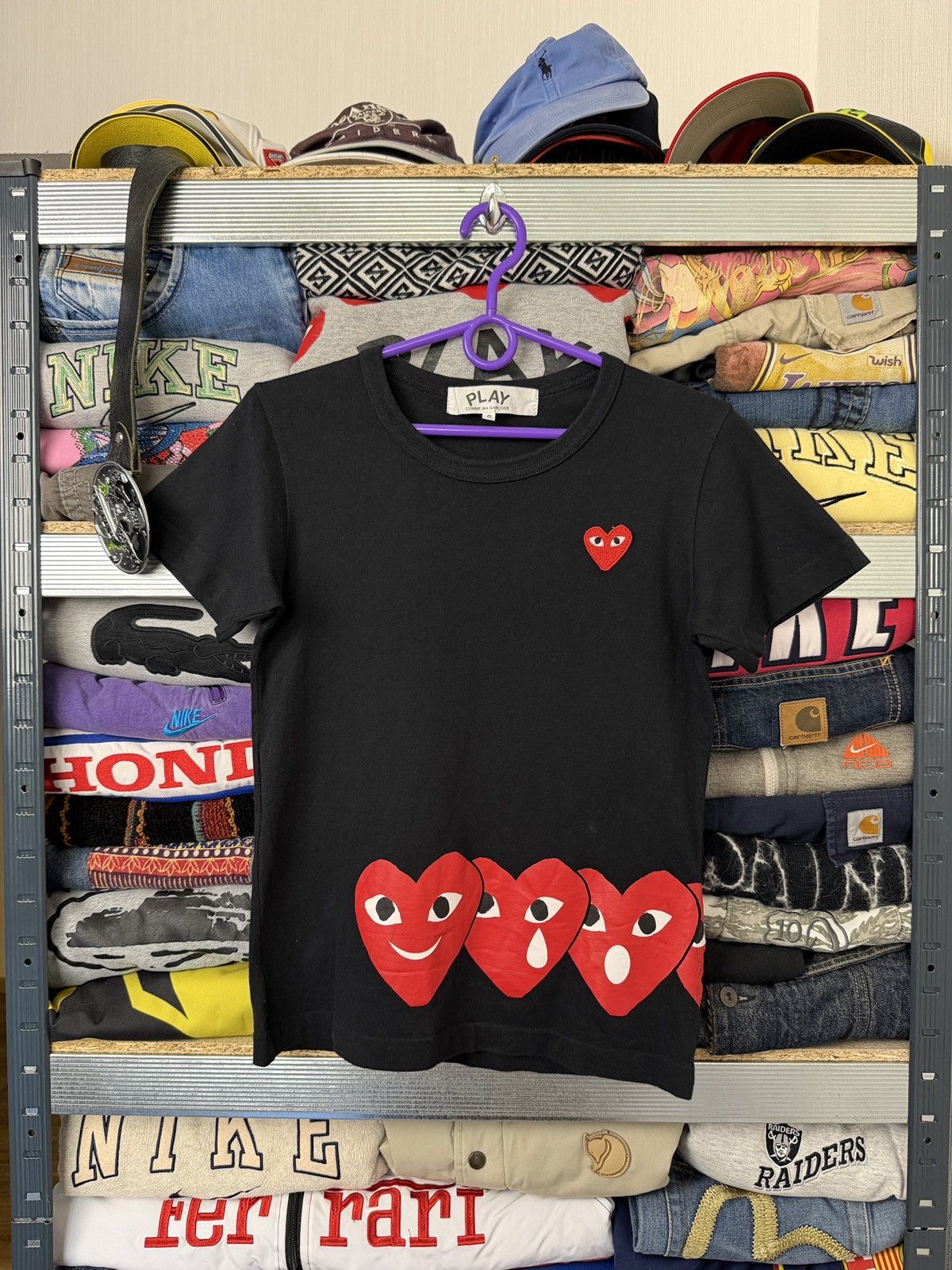 Comme des Garcons PLAY Comme Des Garcons Play CDG White y2k Tee Size US S / EU 44-46 / 1 - 1 Thumbnail