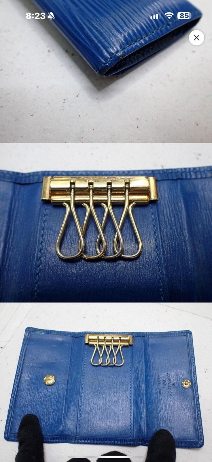 Louis Vuitton Louis Vuitton Epi Blue Key Wallet (4) Size ONE SIZE - 3 Thumbnail