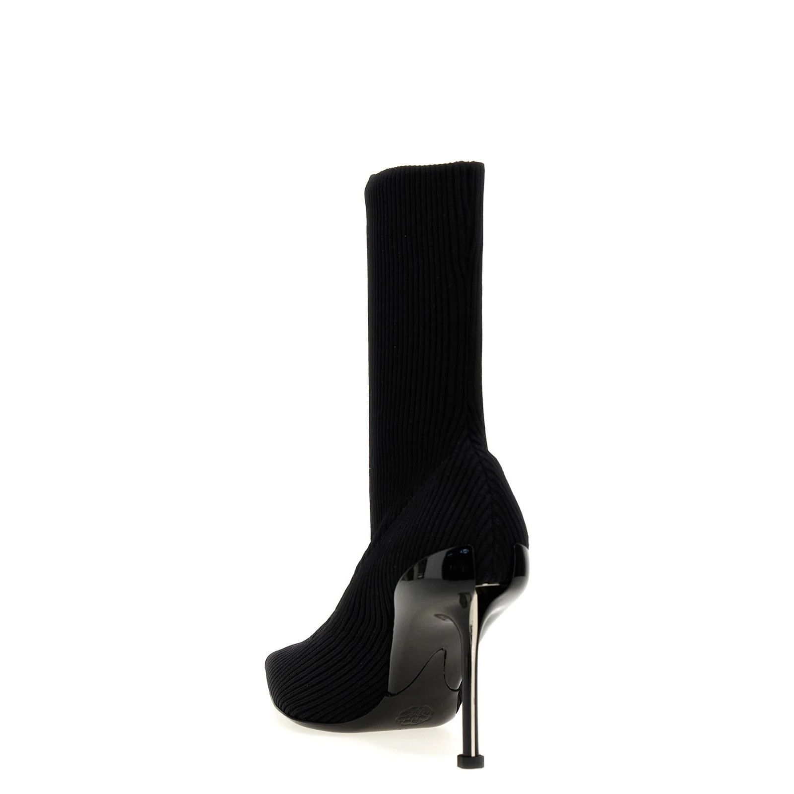Alexander McQueen ALEXANDER MCQUEEN Slash Black Ankle Sock Boots New & Authent Size US 7.5 / IT 37.5 - 2 Thumbnail