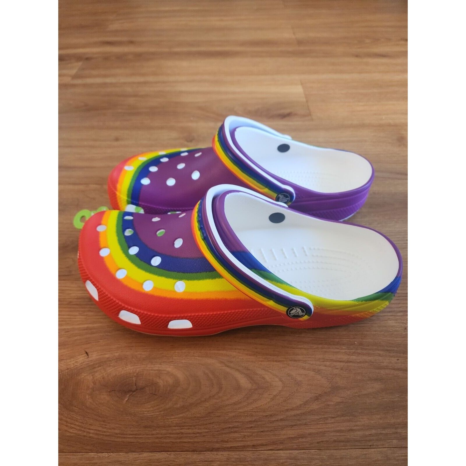 Crocs Crocs Classic Rainbow Dye Clog M11/W13 Pride Size US 11 / EU 44 - 3 Thumbnail