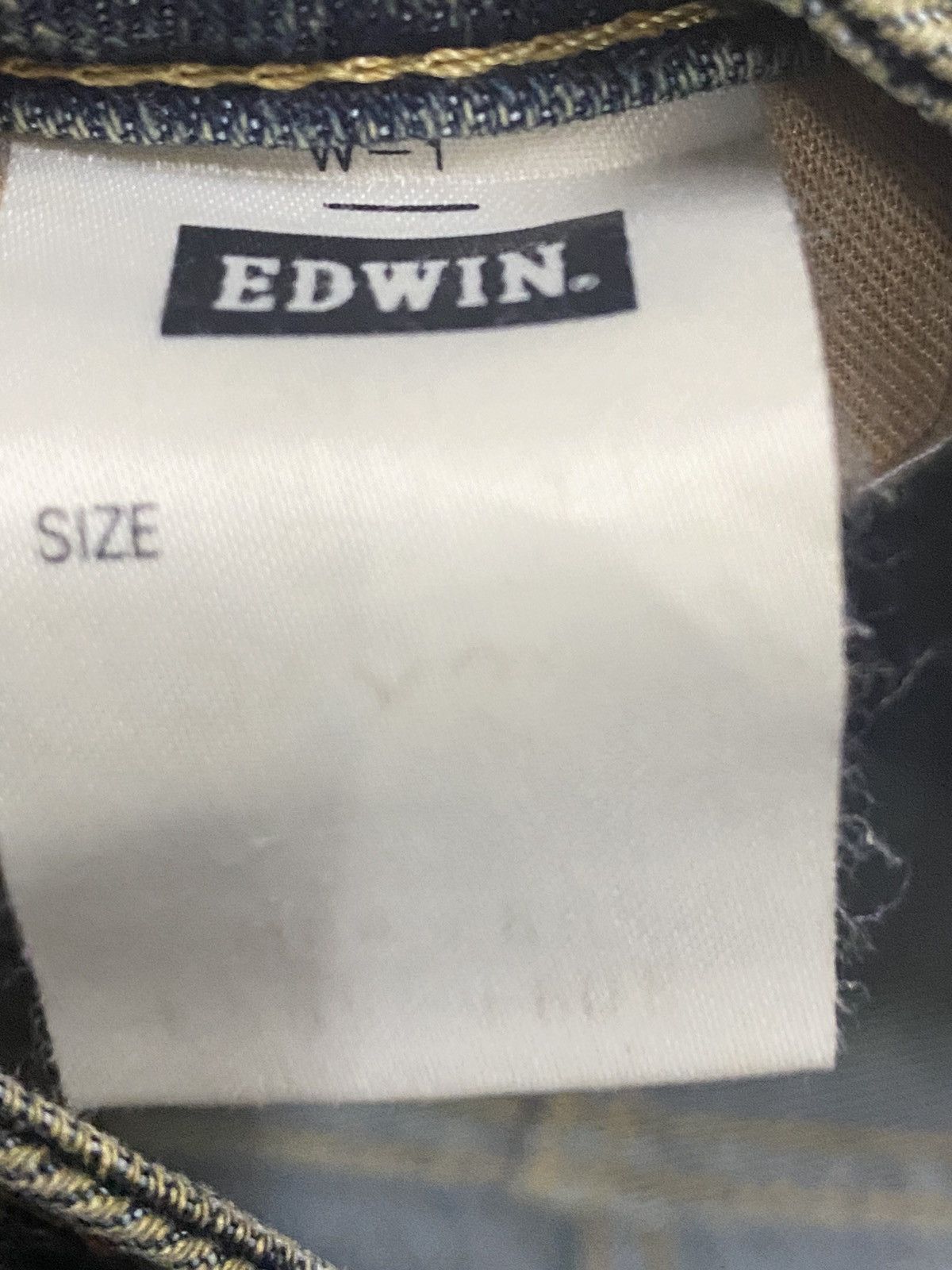 Edwin Vintage Japanese Brand Mud Wash Style Loose Jeans Size US 31 - 16 Thumbnail