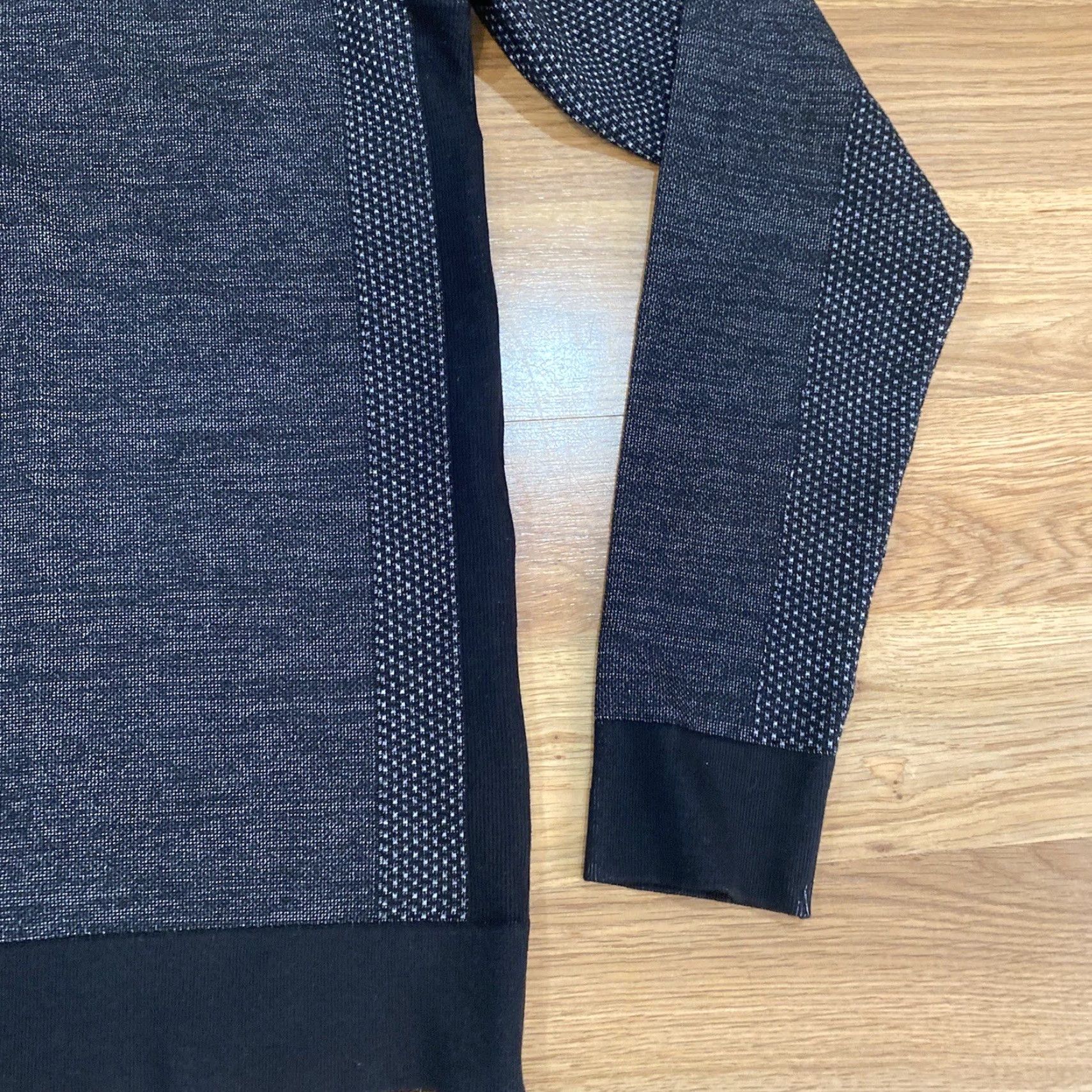 Vintage Proof Seamless Quarter 1/2 Zip Pullover Sweatshirt Mens M Gray Charcoal Heather Zip Front Pullover Size US M / EU 48-50 / 2 - 6 Thumbnail