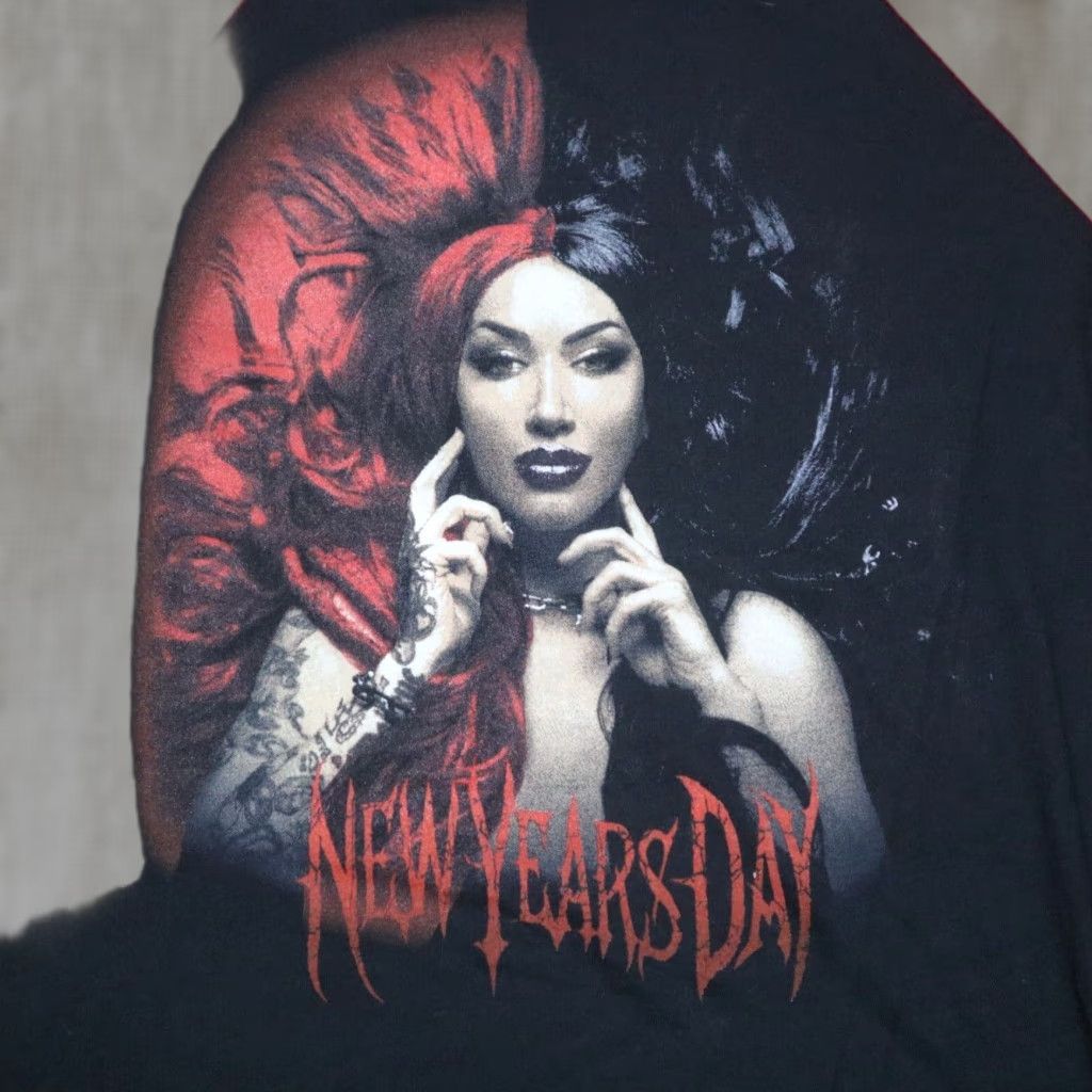 ASH New Years Day Ash Costello Band T Shirt Goth Punk Women's Black Small Size S / US 4 / IT 40 - 1 Thumbnail
