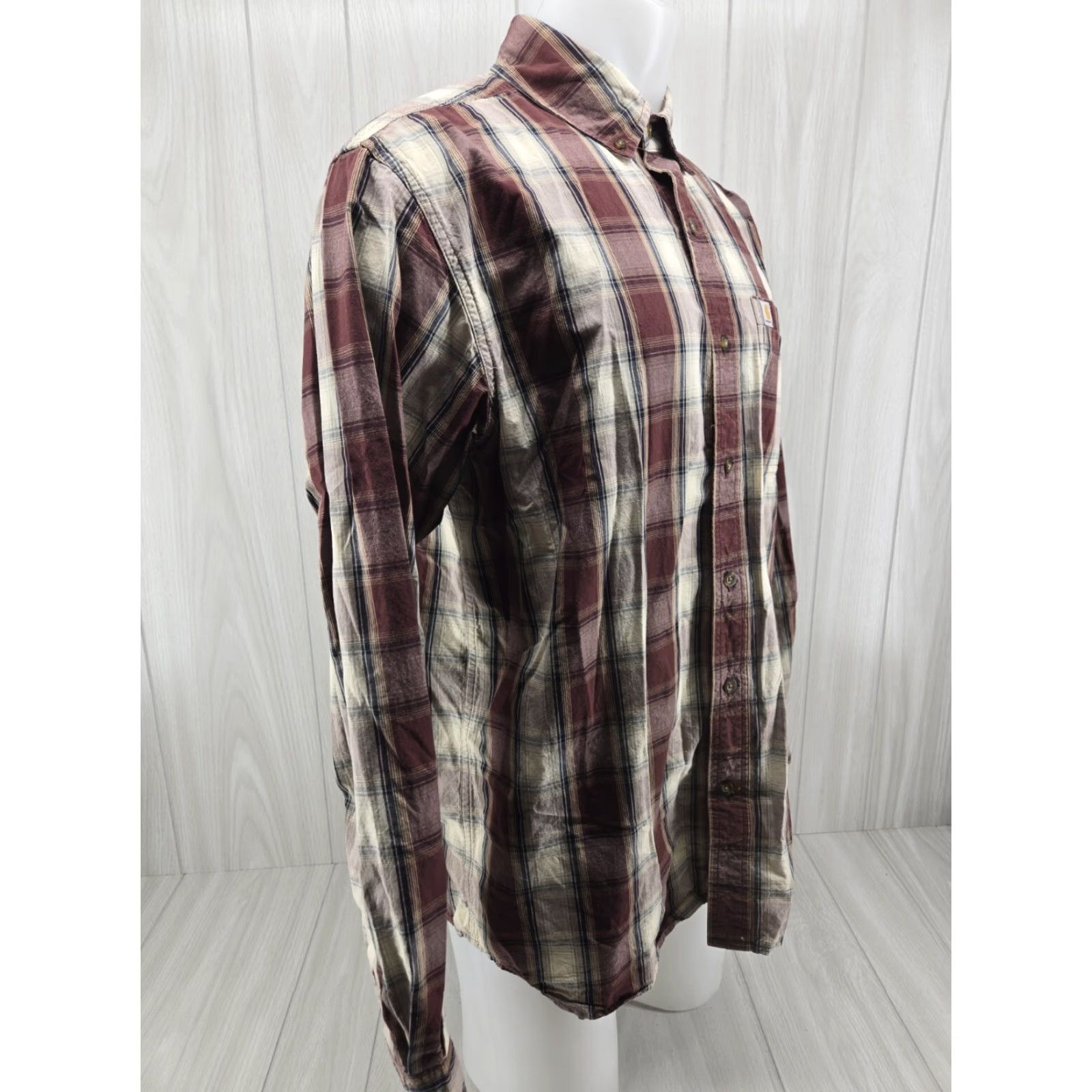 Carhartt Carhartt Button-Up Plaid Long Sleeve Shirt L Relaxed Fit Multicolor Men Size US L / EU 52-54 / 3 - 5 Thumbnail