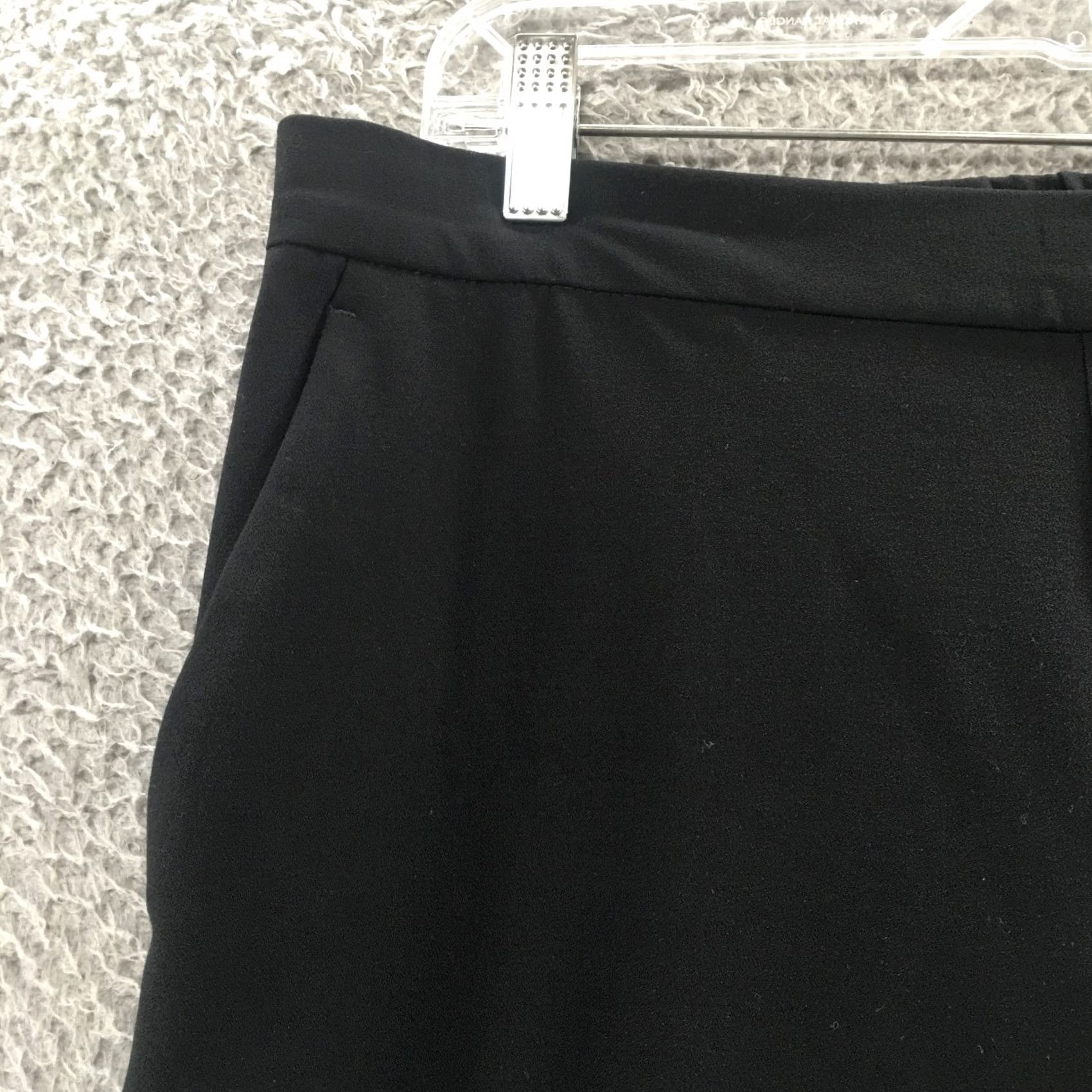 Banana Republic Banana Republic Dress Pants Womens 8 Black Mid Rise Zip Tapered Front Flat Dress Pants Size 30" / US 8 / IT 44 - 4 Thumbnail
