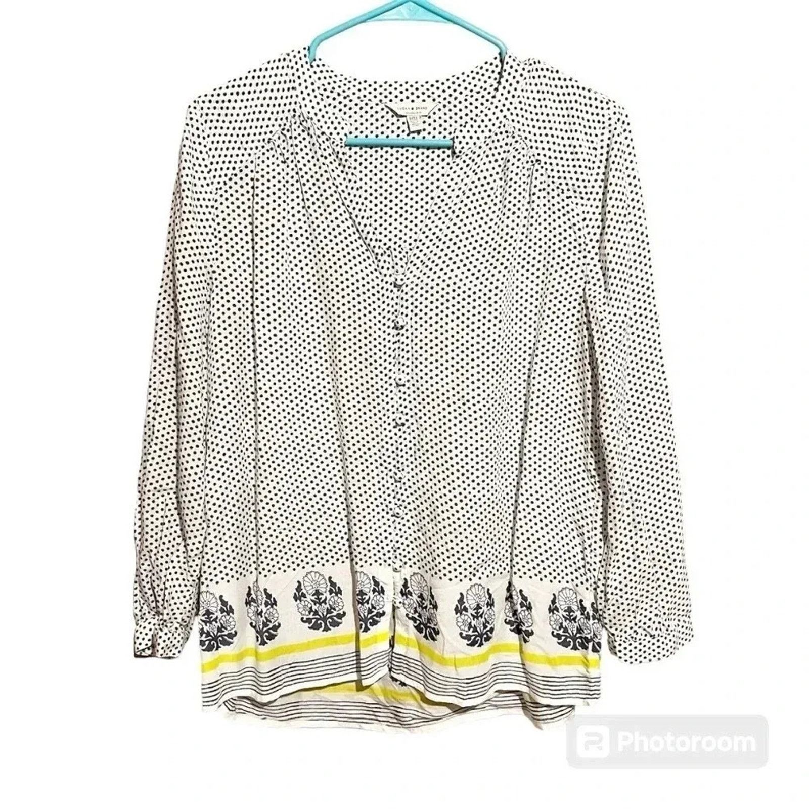 Lucky Brand Lucky Brand Women’s Top Size M Lightweight Boho Button Front Size M / US 6-8 / IT 42-44 - 1 Thumbnail