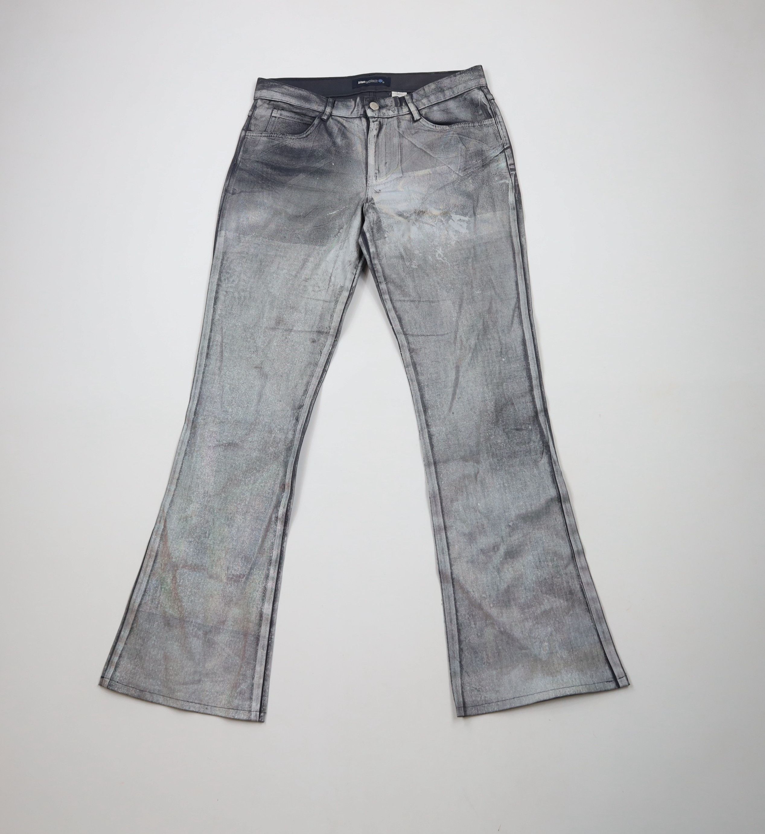 Vintage Vintage 90s Y2K Streetwear Babydoll Rainbow Metallic Jeans Size 28" / US 6 / IT 42 - 1 Thumbnail