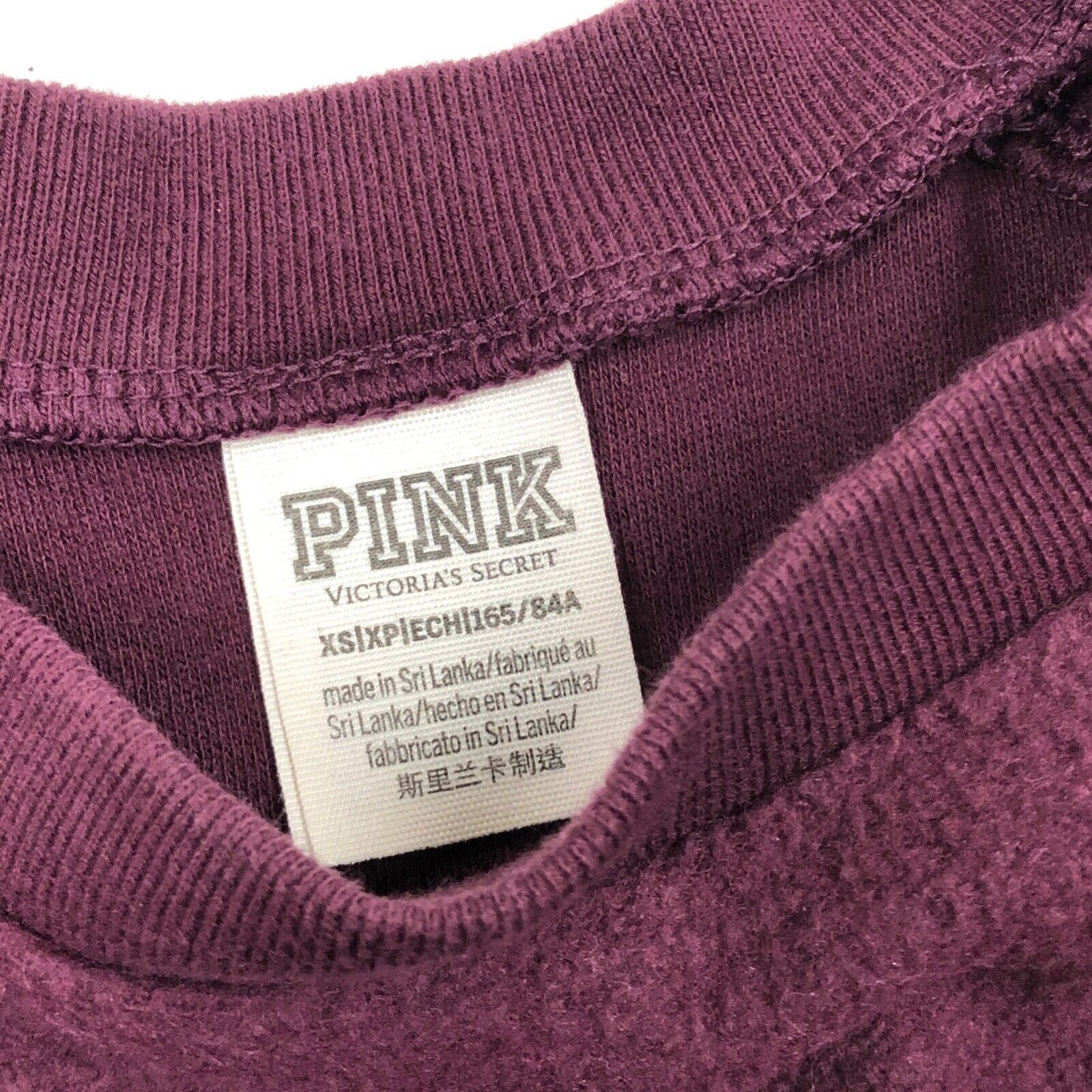 Victoria's Secret Victoria Secret PINK Purple Maroon Pullover Sweater Size XS Size XS / US 0-2 / IT 36-38 - 3 Thumbnail