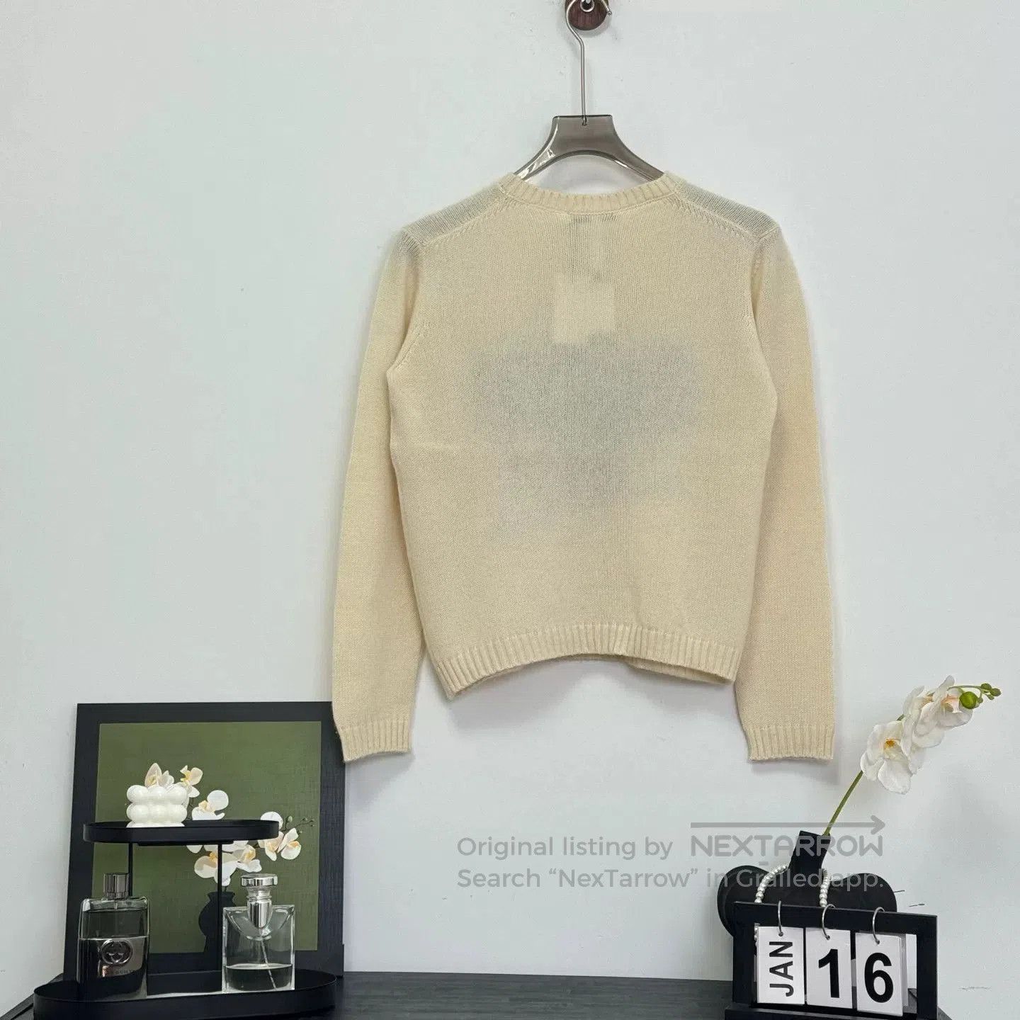Dior Dior Embroidered Cashmere Sweater Size 38. Size S / US 4 / IT 40 - 2 Thumbnail