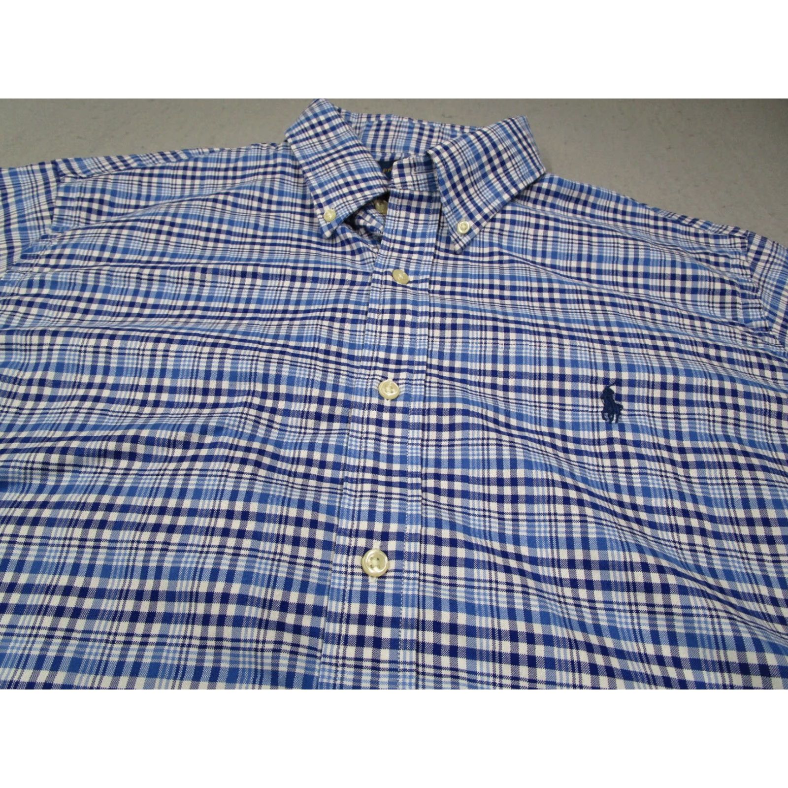 Ralph Lauren Ralph Lauren Shirt Men Extra Large Blue Long Sleeve Button Up Pony Performance Cotton Nylon Blend Mens Size US XL / EU 56 / 4 - 2 Thumbnail