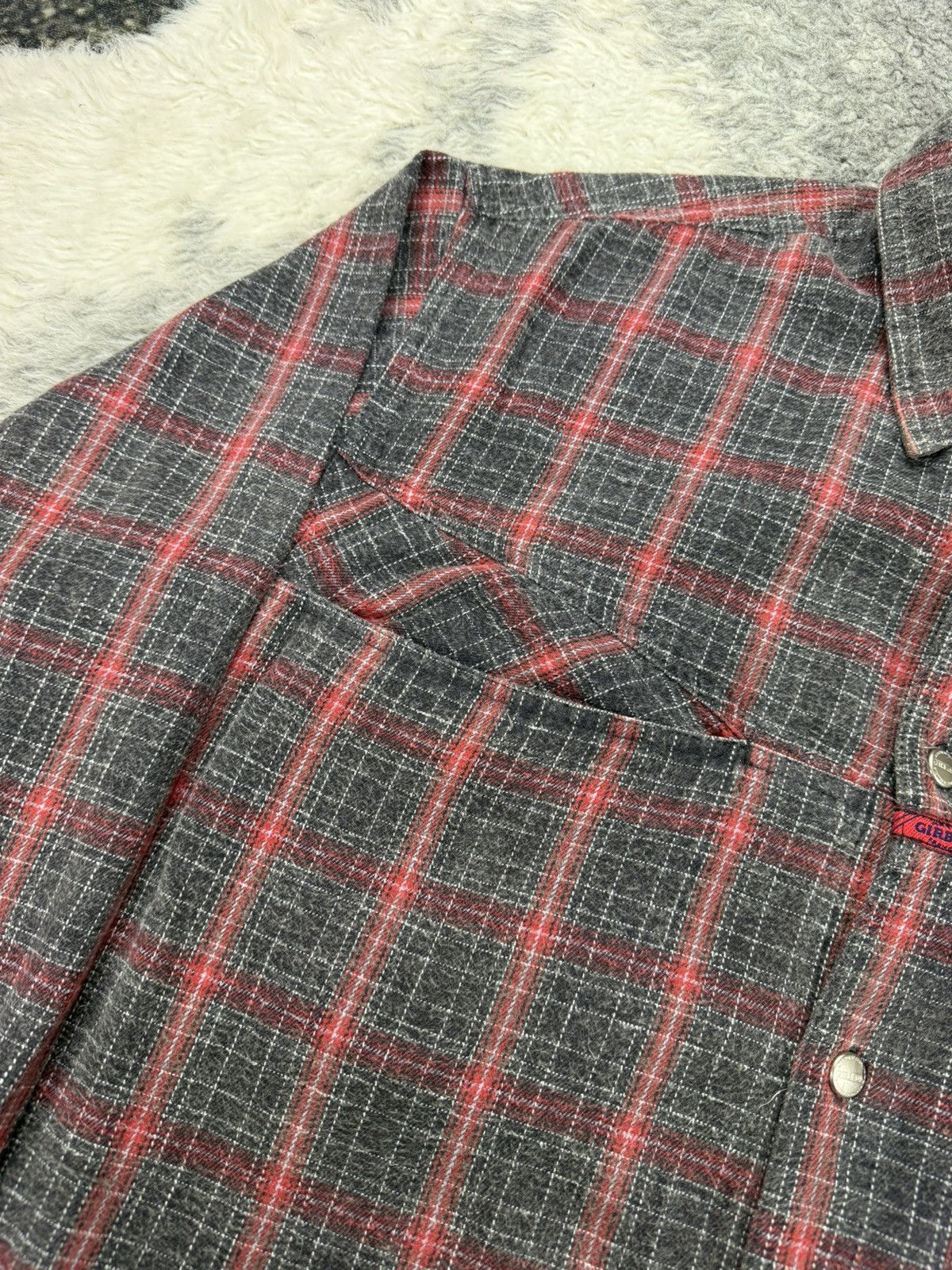 Marithe + Francois Girbaud Vintage MFG Shadow Plaid Tartan Rare Pockets Baggy Flannel Size US XL / EU 56 / 4 - 9 Thumbnail