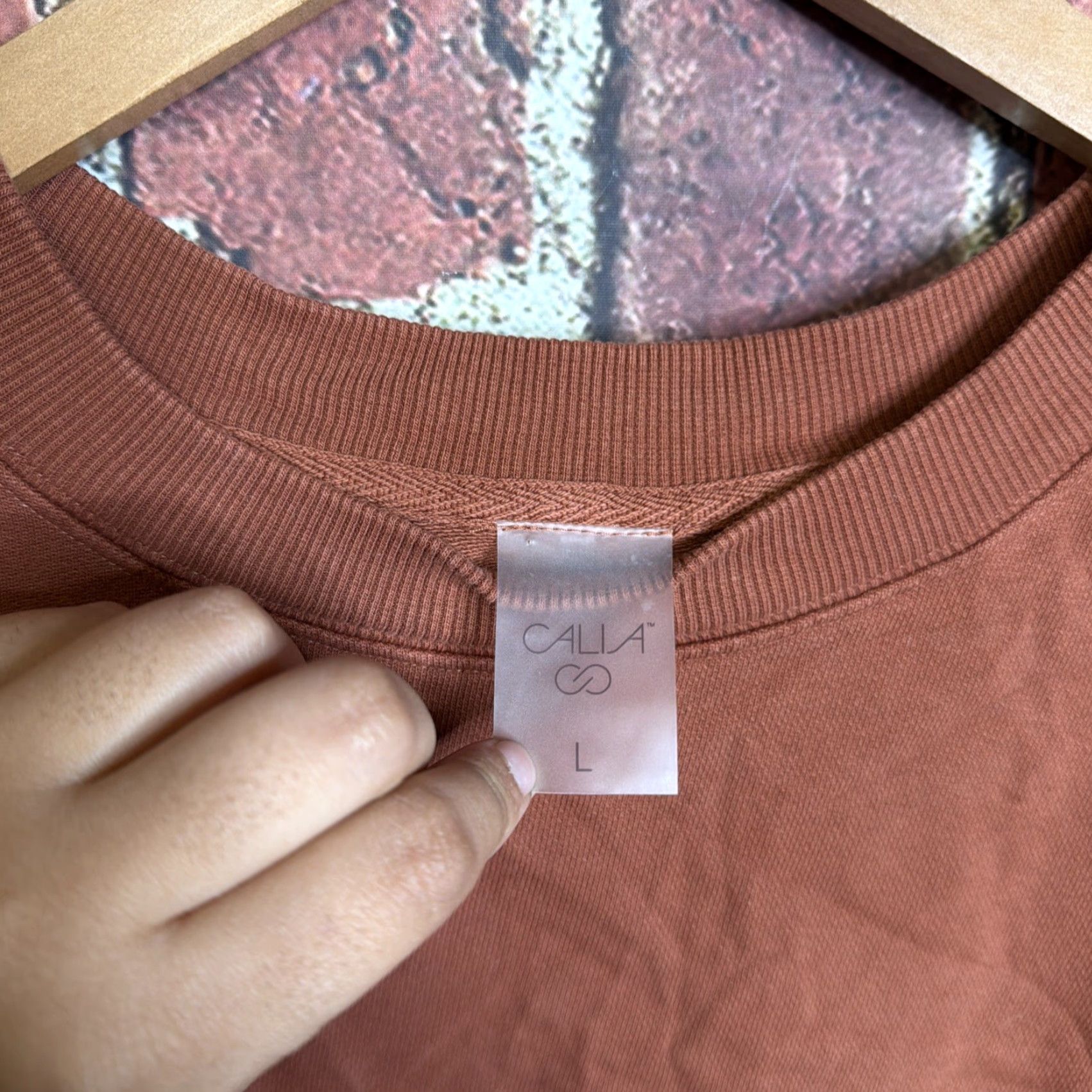 Vintage Calia by Carrie Underwood Tank Sleeveless Top L Women Brown Extended Shoulder Slender Pullover Activewear Size L / US 10 / IT 46 - 2 Thumbnail