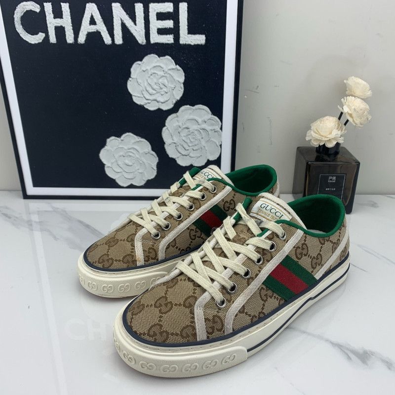 Gucci Gucci Tennis 1977 Canvas Low-Top Sneakers - Size US 6.5 / EU 39-40 - 1 Thumbnail