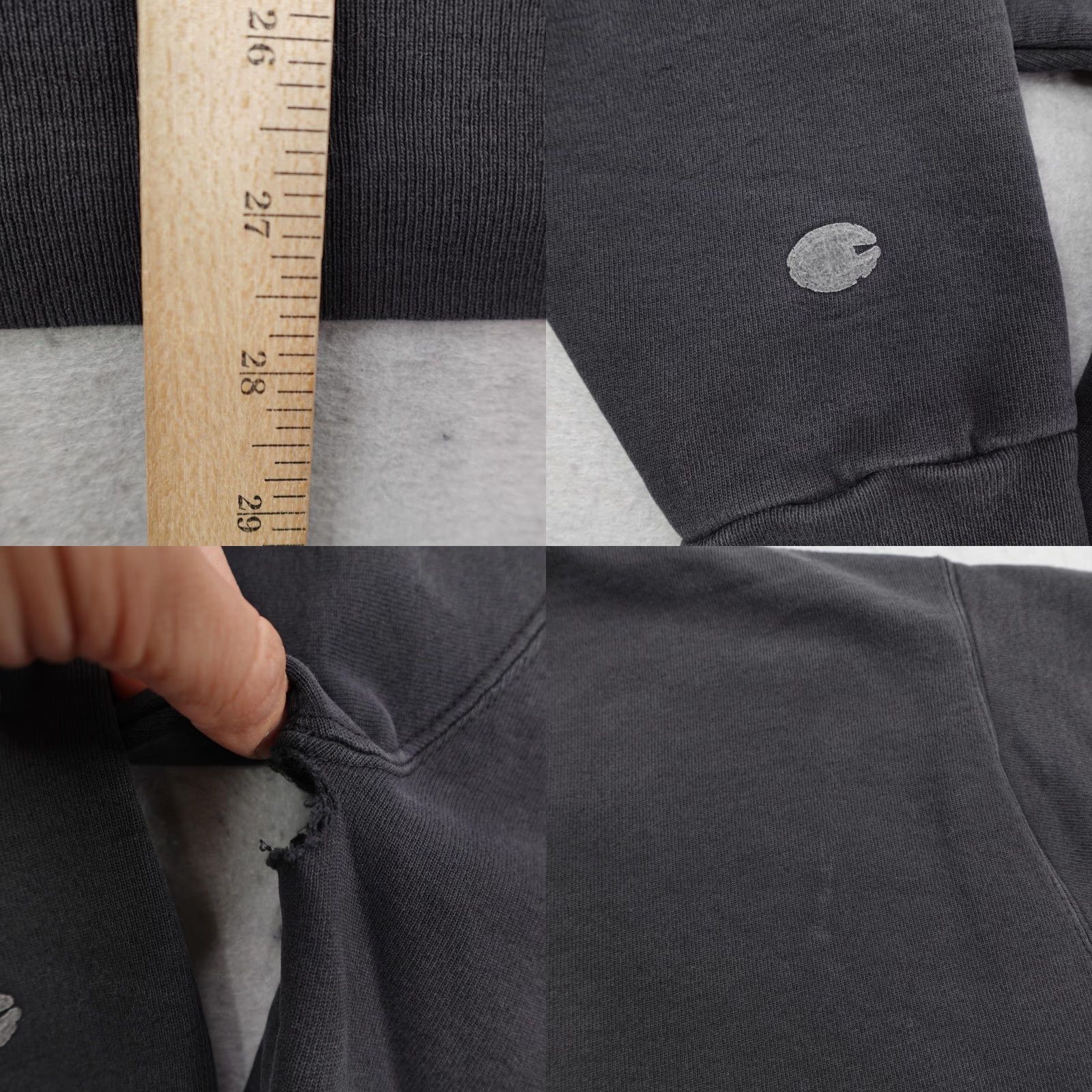 Champion Vintage Champion Sweatshirt Mens 2XL Black Crewneck Pullover Sweater Warmup 90s Size US XXL / EU 58 / 5 - 8 Thumbnail