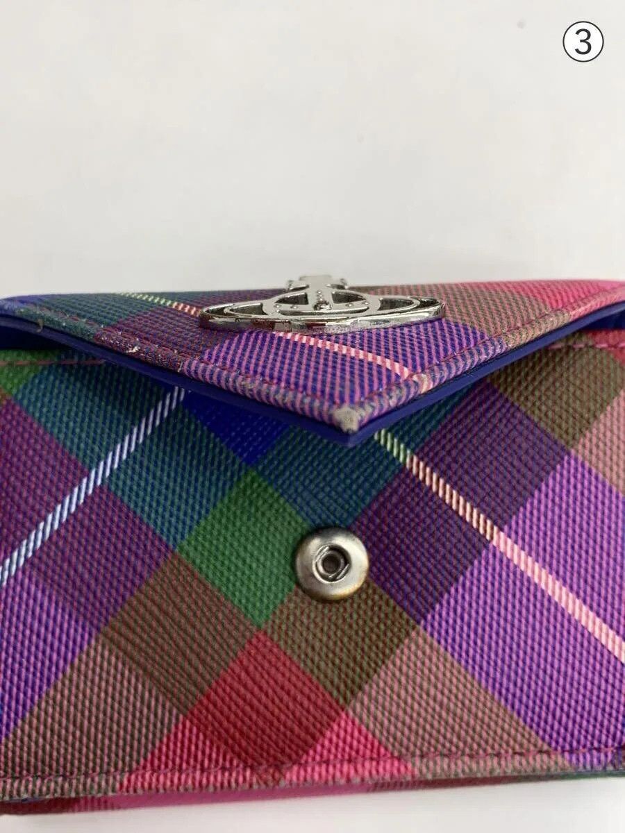 Vivienne Westwood Plaid Orb Wallet Size ONE SIZE - 4 Thumbnail