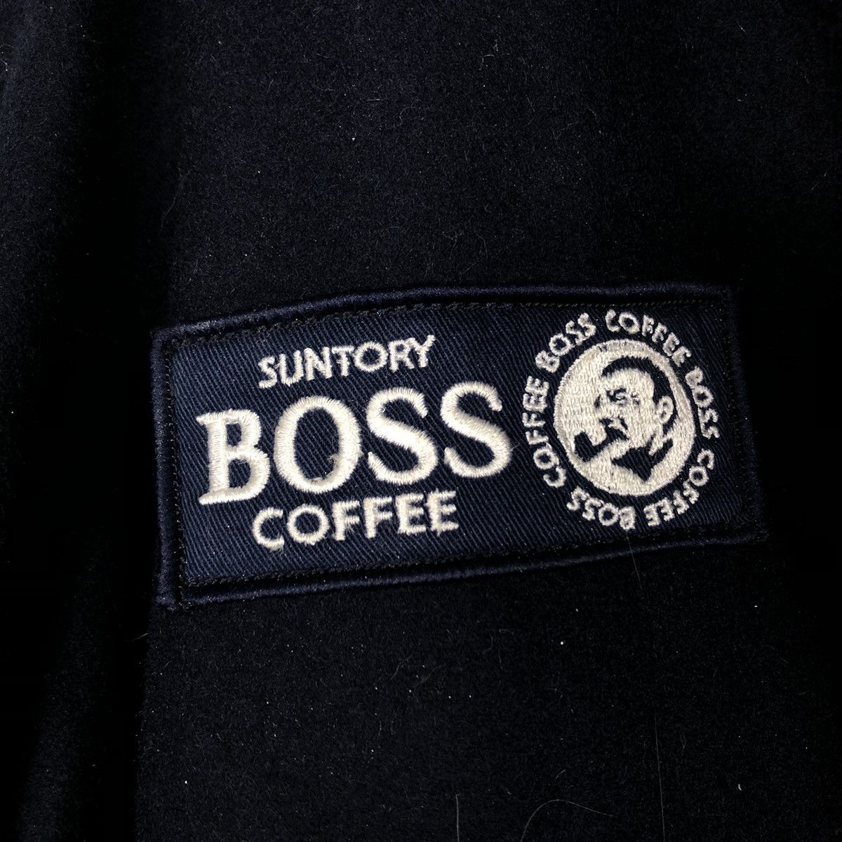 Japanese Brand 📌Vintage Leather Jacket Bomber Suntory Boss Coffee Big Logo Size US L / EU 52-54 / 3 - 19 Thumbnail