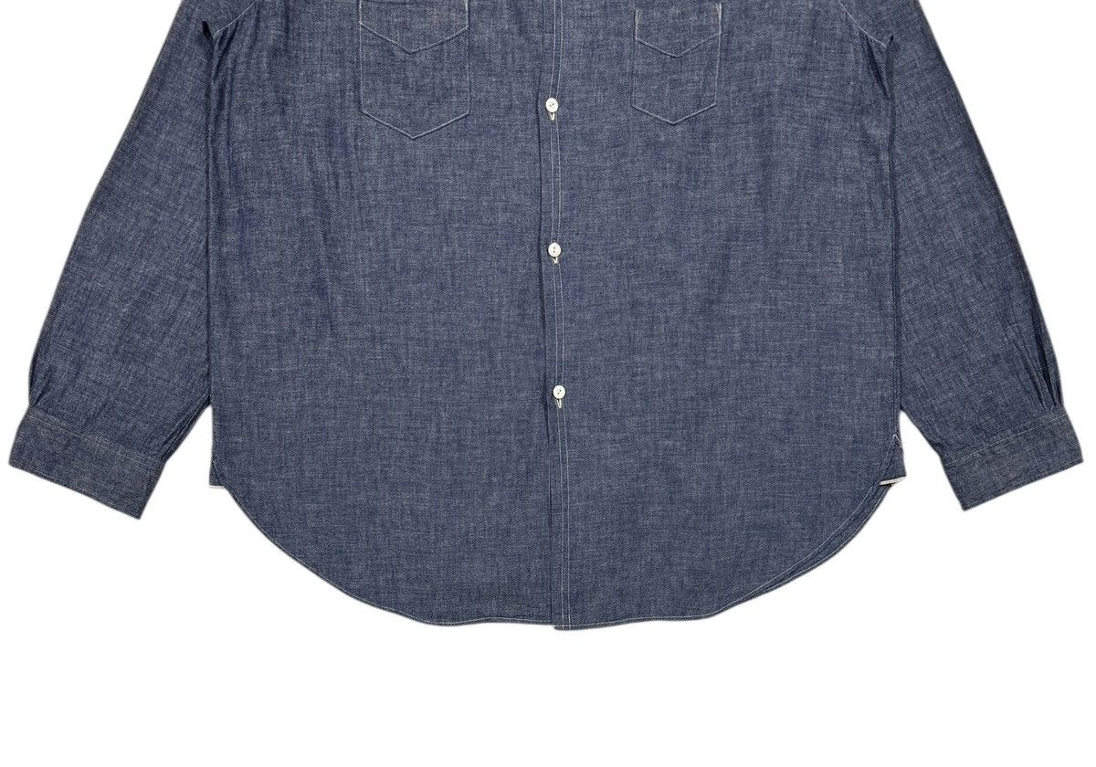 Post Overalls 2016 Post Overall V-patch Pocket Open Collar Indigo Chambray Size US L / EU 52-54 / 3 - 5 Thumbnail