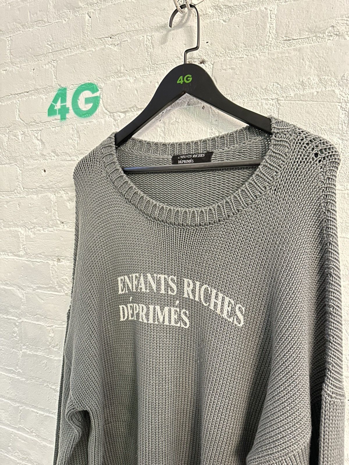 Enfants Riches Deprimes 1ST SEASON ERD CRACKED LOGO KNITT Size US XXL / EU 58 / 5 - 2 Thumbnail