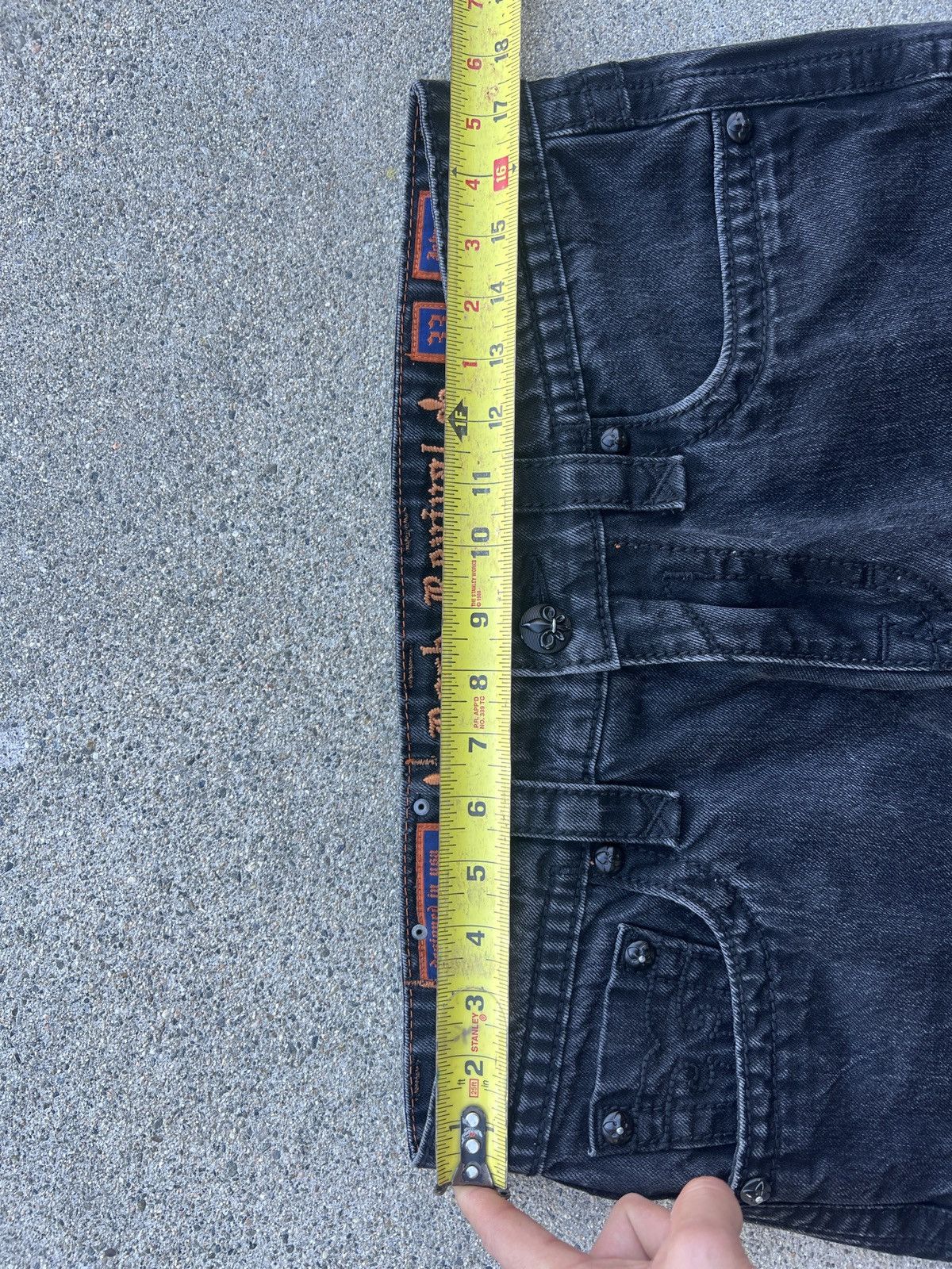 Rock Revival Black Rock Revival “Johnny” Relax Straight Fit Denim Jeans Size US 33 - 6 Thumbnail