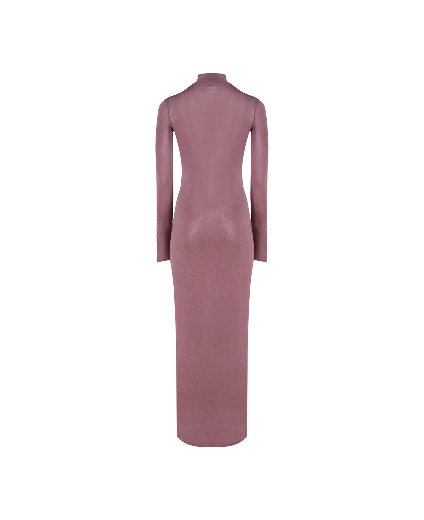 Saint Laurent Paris o1s1wg111024 Long Dress in Knit in Purple Size L / US 10 / IT 46 - 3 Thumbnail