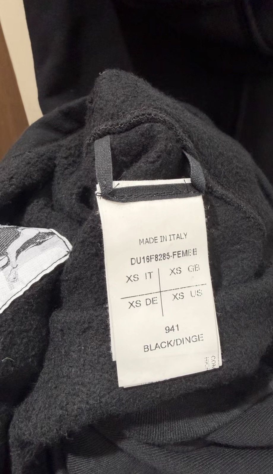 Rick Owens Rick Owens DRKSHDW Black Hoodie Size US XS / EU 42 / 0 - 2 Thumbnail