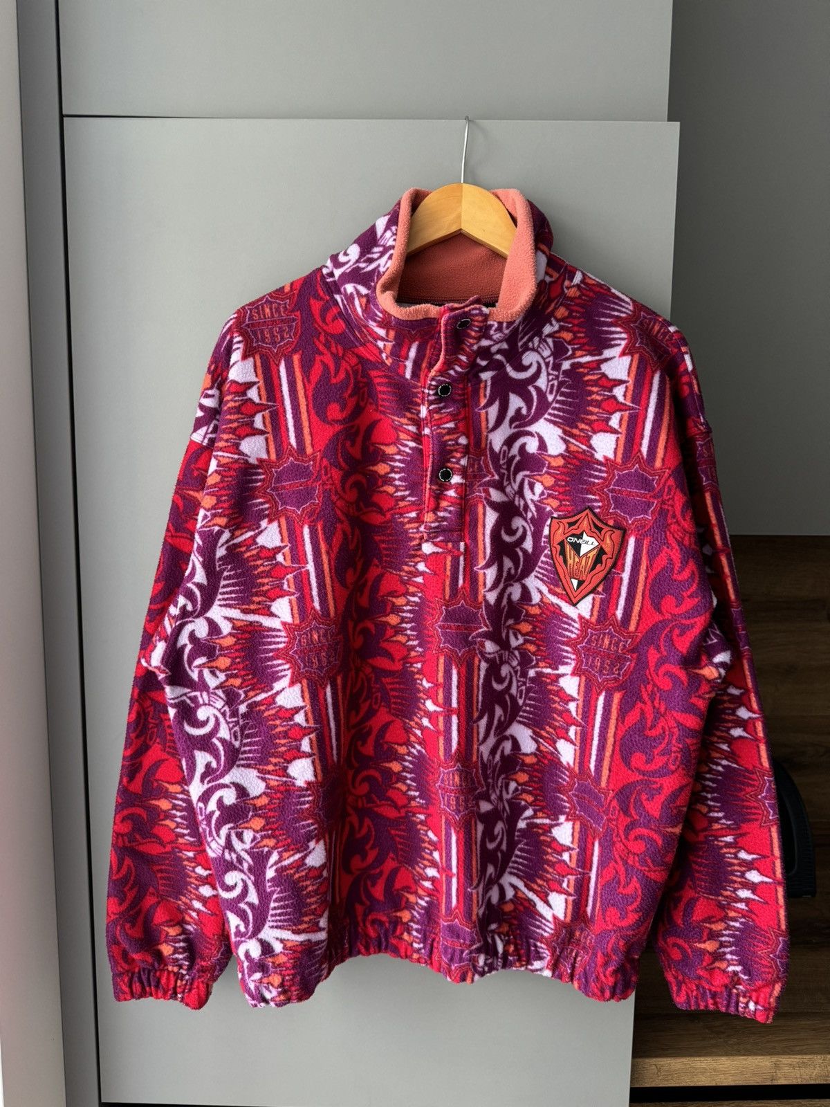 O'Neill × Vintage Oneill 90s Fleece Pullover 2923AC Size US L / EU 52-54 / 3 - 1 Thumbnail